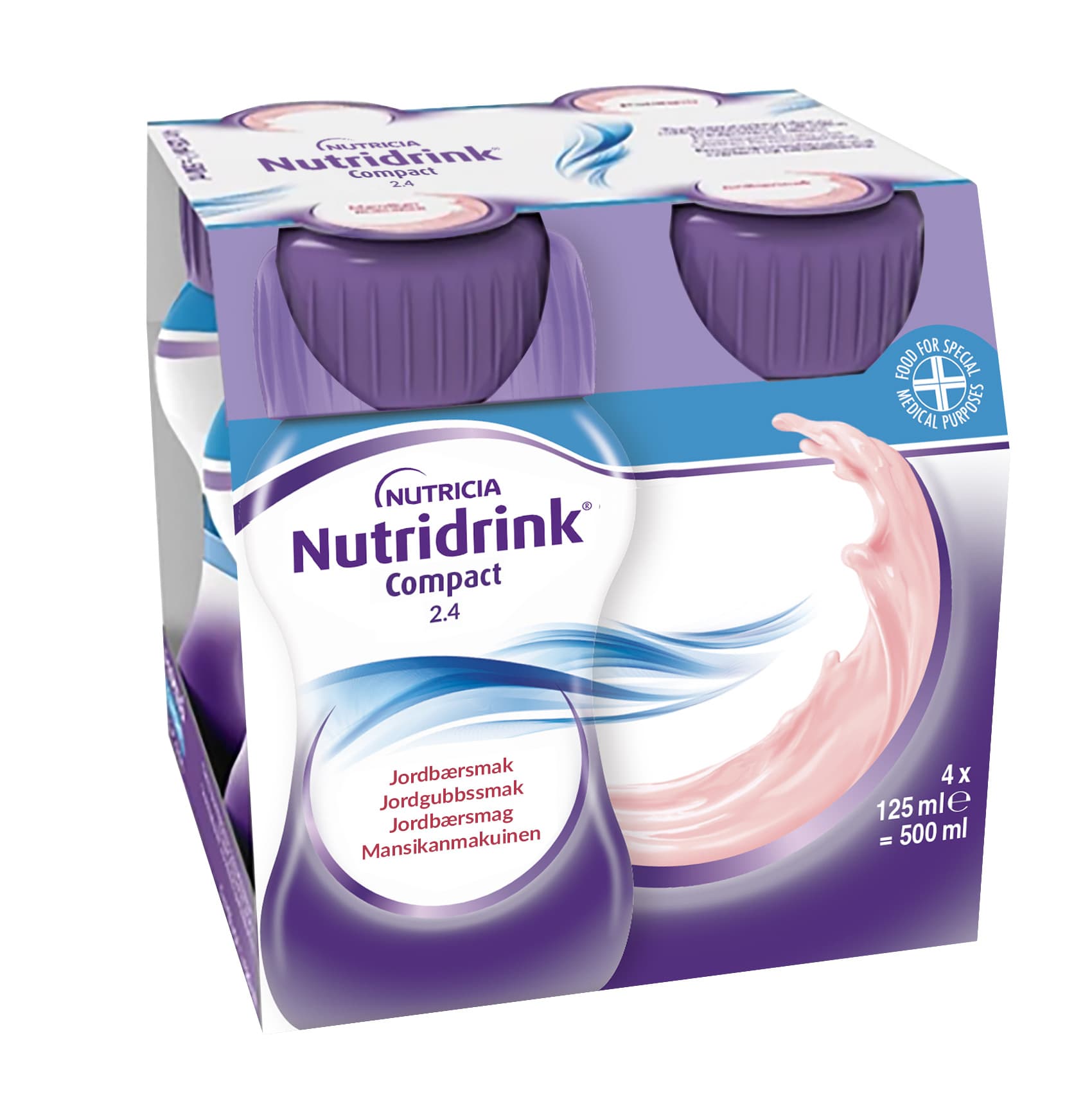 Nutridrink Compact Jordgubb 4 x 125 ml
