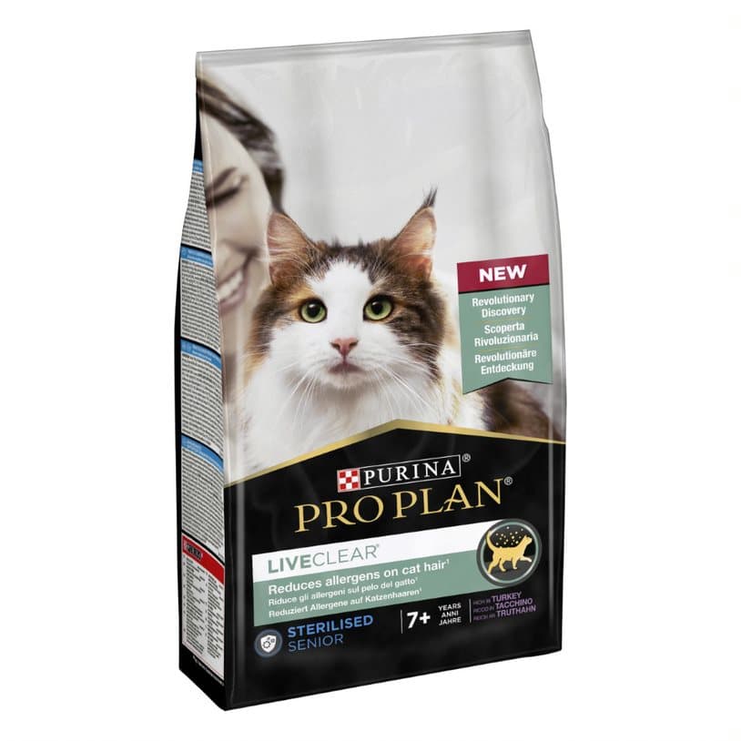 Purina Pro Plan Liveclear Sterilised 7+ years Rikt på kalkon 1,4 kg 2