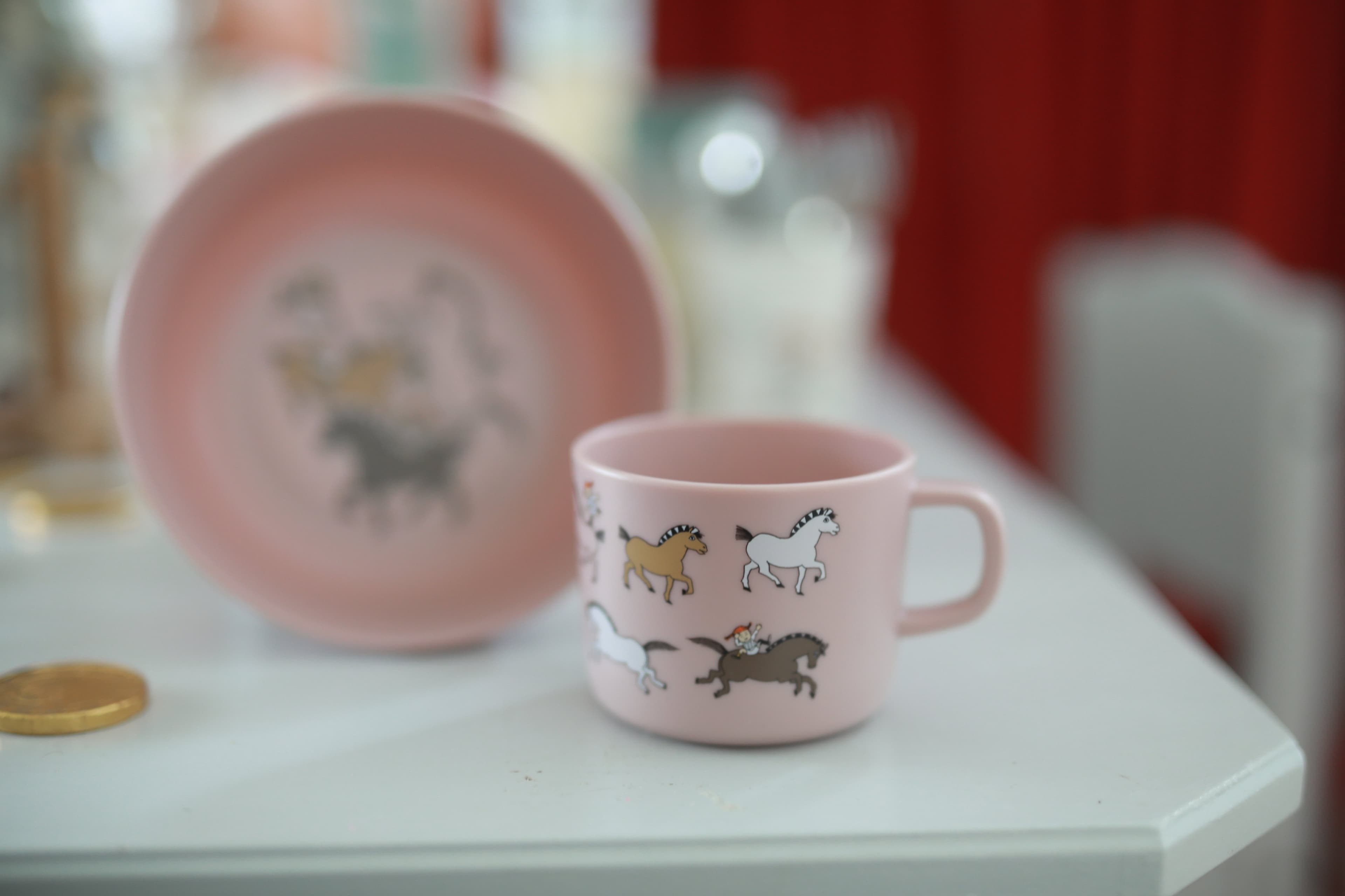 Rätt Start Pippi Cirkus Mugg med handtag Rosa - produktbild 4
