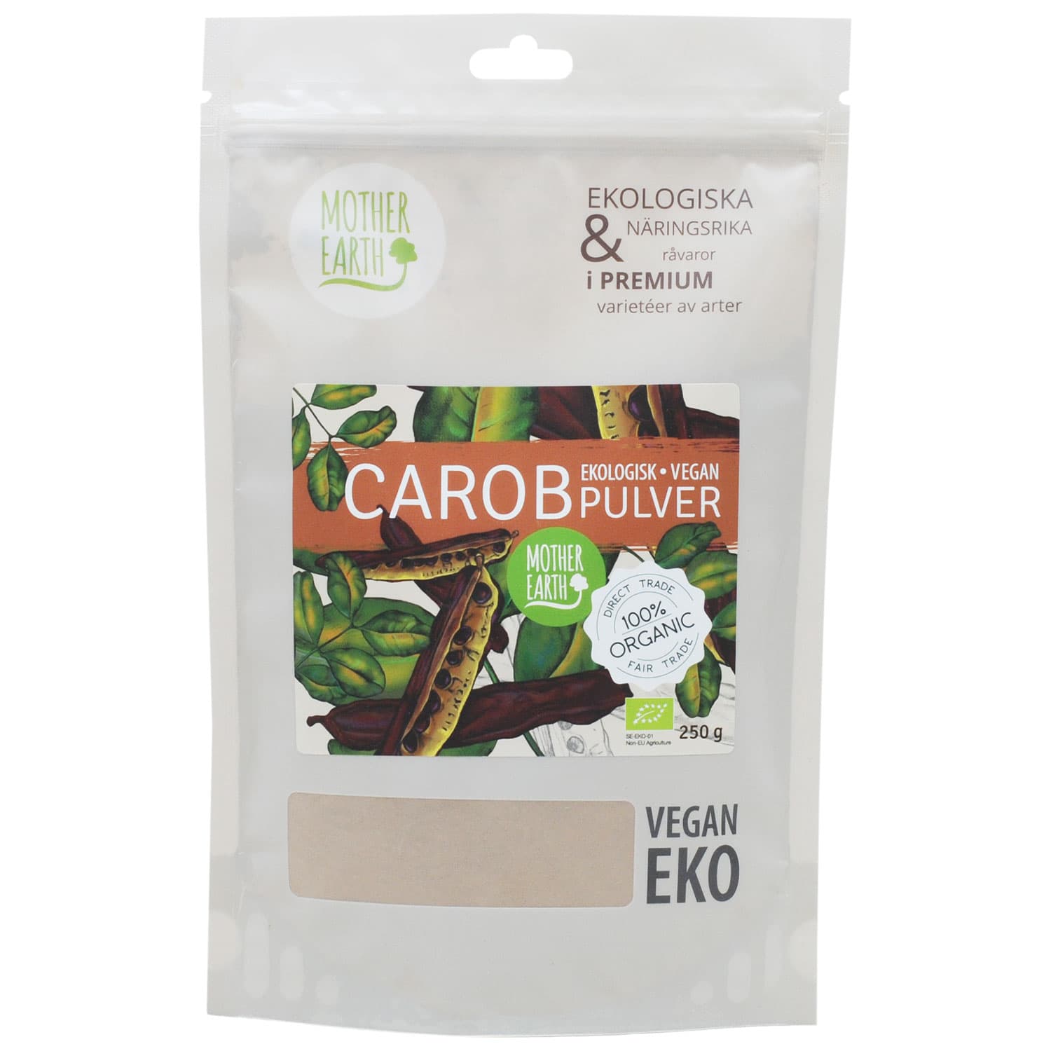 Mother Earth Carobpulver ME EKO 250 g