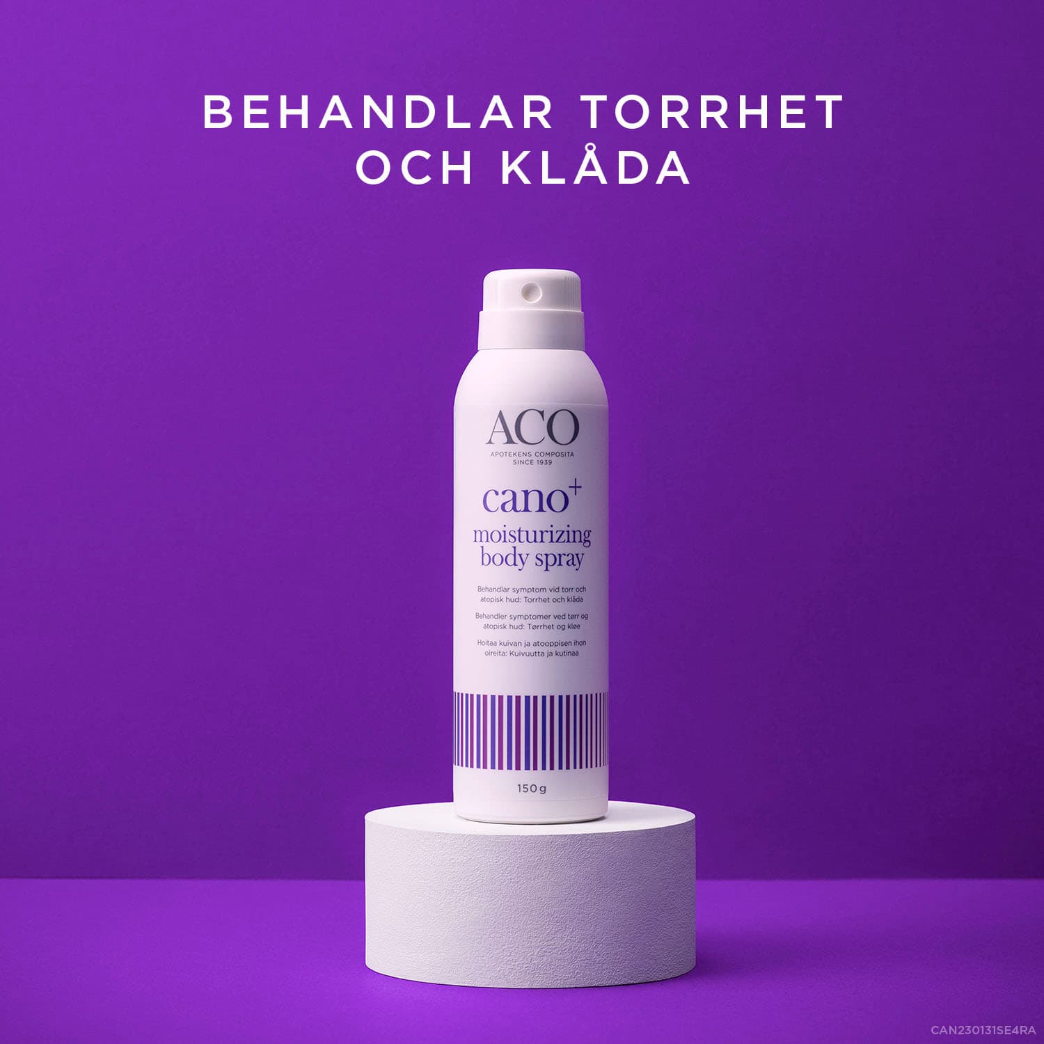 ACO Cano+ Moisturizing Body Spray Torr Hud 150 g 5