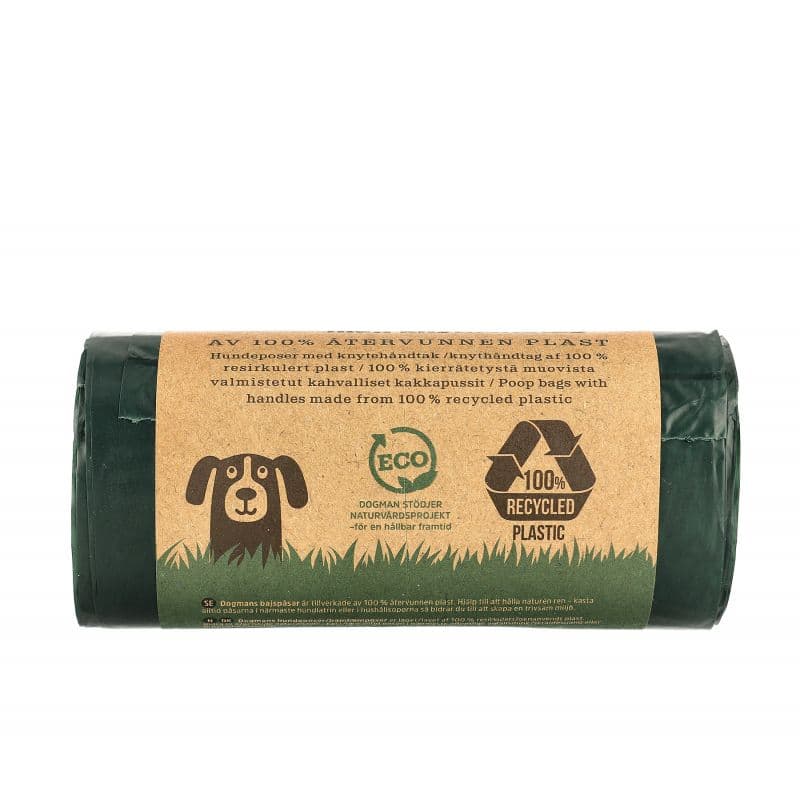 Dogman Bajspåsar av 100% återvunnen Plast 60-pack - produktbild 2