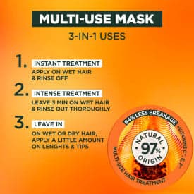 Garnier Fructis Hair Food Papaya Mask 400 ml - produktbild 3