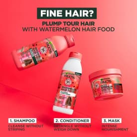 Garnier Fructis Hair Food Revitalising Schampo Watermelon 350 ml - produktbild 5
