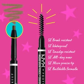 NYX Professional Makeup Micro Brow Pencil 6 Brunette - produktbild 2