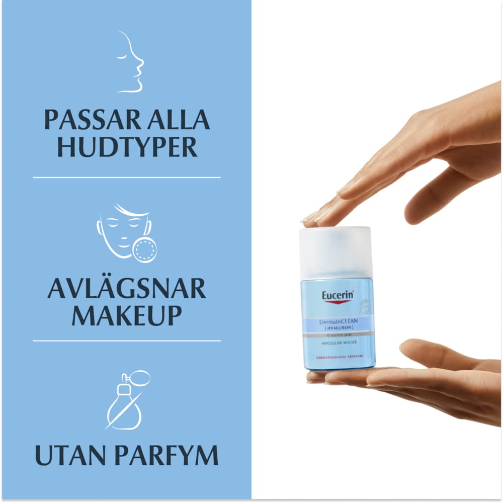 Eucerin DermatoCleand 3 in 1 Micellar Water 100 ml - produktbild 4