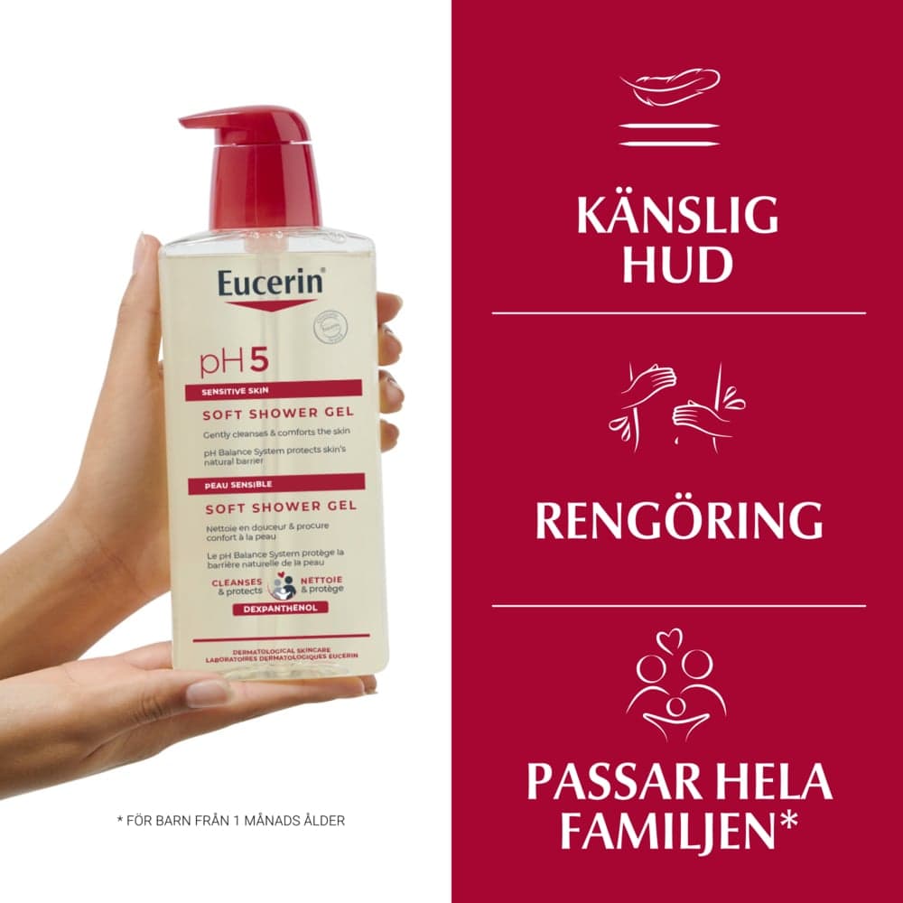 Eucerin Soft Shower Gel 400 ml - produktbild 4