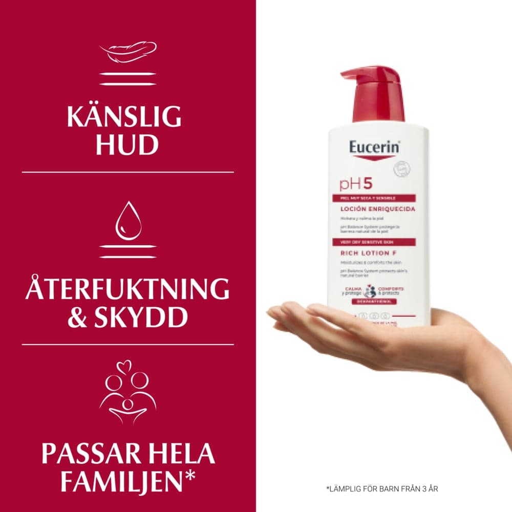 Eucerin pH5 Rich Lotion 400 ml - produktbild 5
