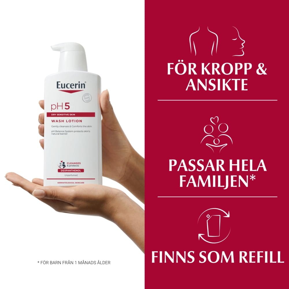 Eucerin Ph5 Washlotion Oparfymerad 400ml - produktbild 4