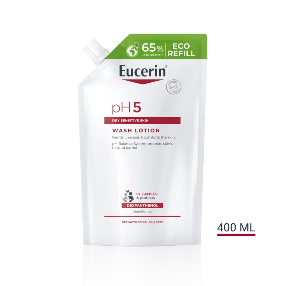 Eucerin Ph5 Washlotion Oparfymerad Refill 400ml - produktbild 2