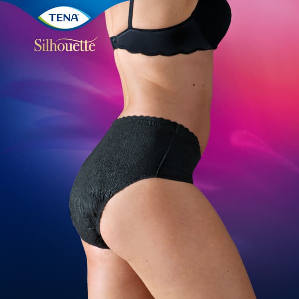 TENA Silhouette Normal Noir Absorberande engångsunderkläder M 10 st 2