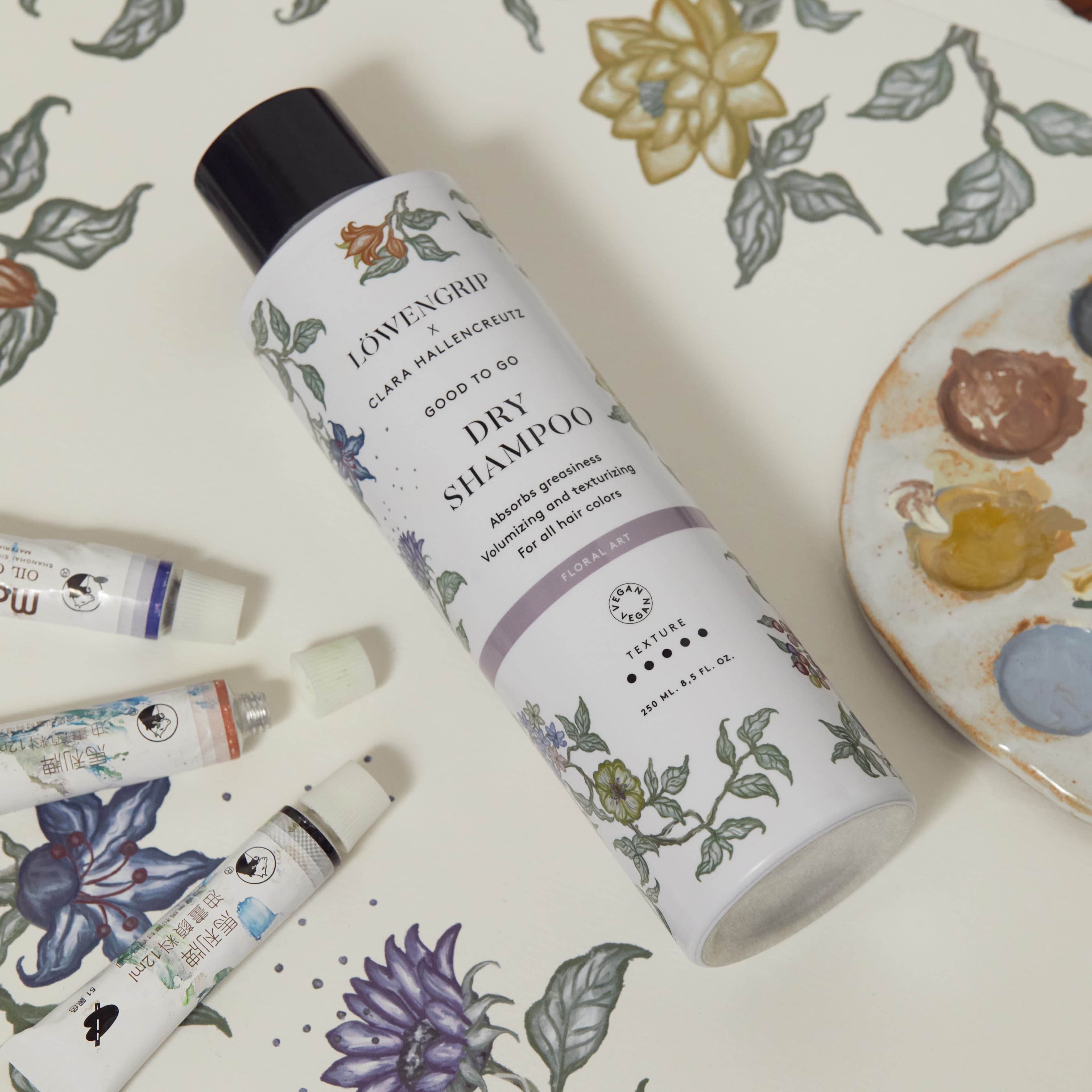 Löwengrip Good To Go Floral Art X Clara Hallencreutz Dry Schampo 250 ml - produktbild 4