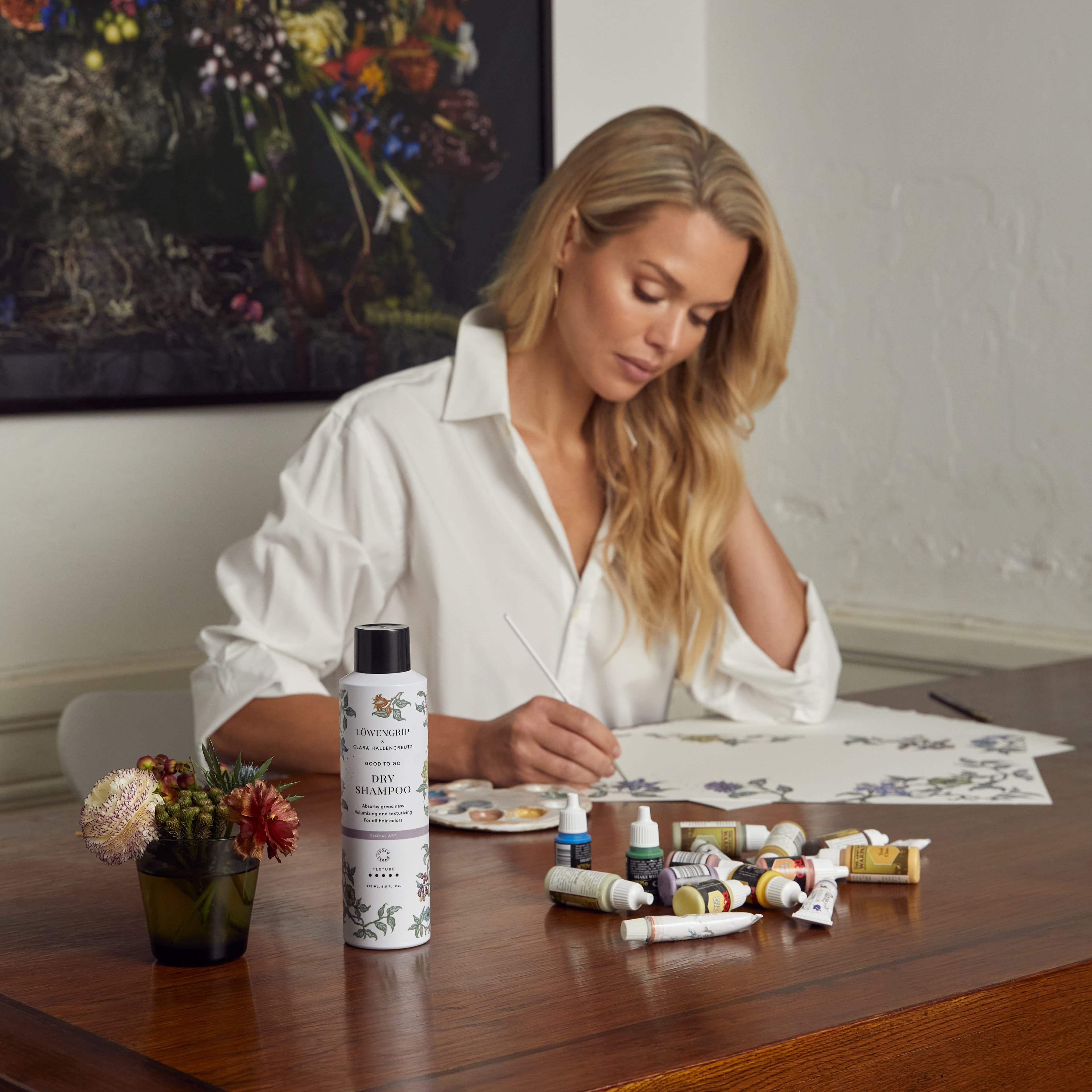 Löwengrip Good To Go Floral Art X Clara Hallencreutz Dry Schampo 250 ml - produktbild 2