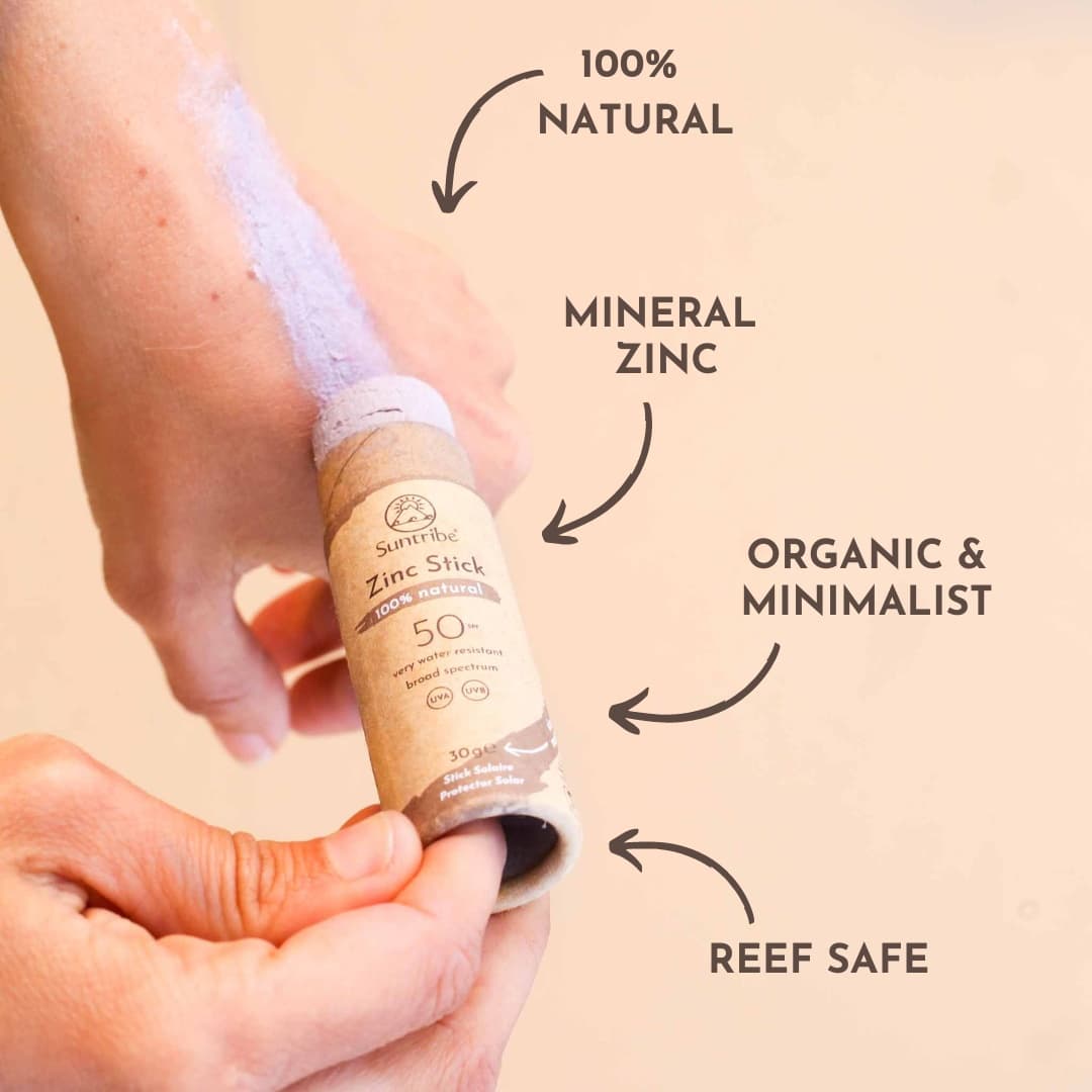 Suntribe Solstift Zink med Naturliga Mineraler SPF50 Tonad 30 g 3