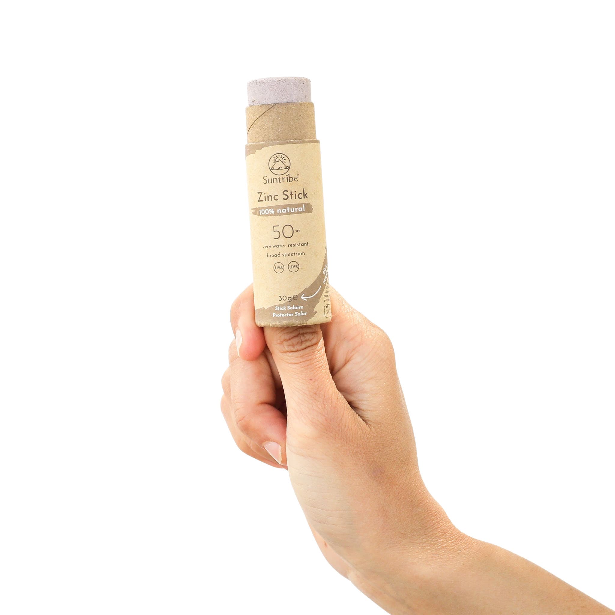 Suntribe Solstift Zink med Naturliga Mineraler SPF50 Tonad 30 g 5