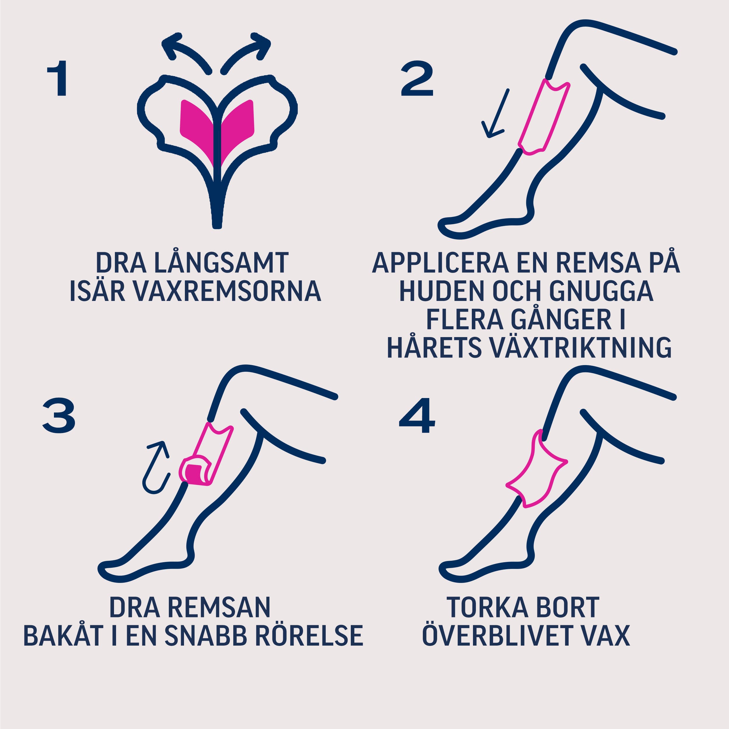 Veet Pure Wax Strips Ben & Kropp Känslig Hud 20 st 3