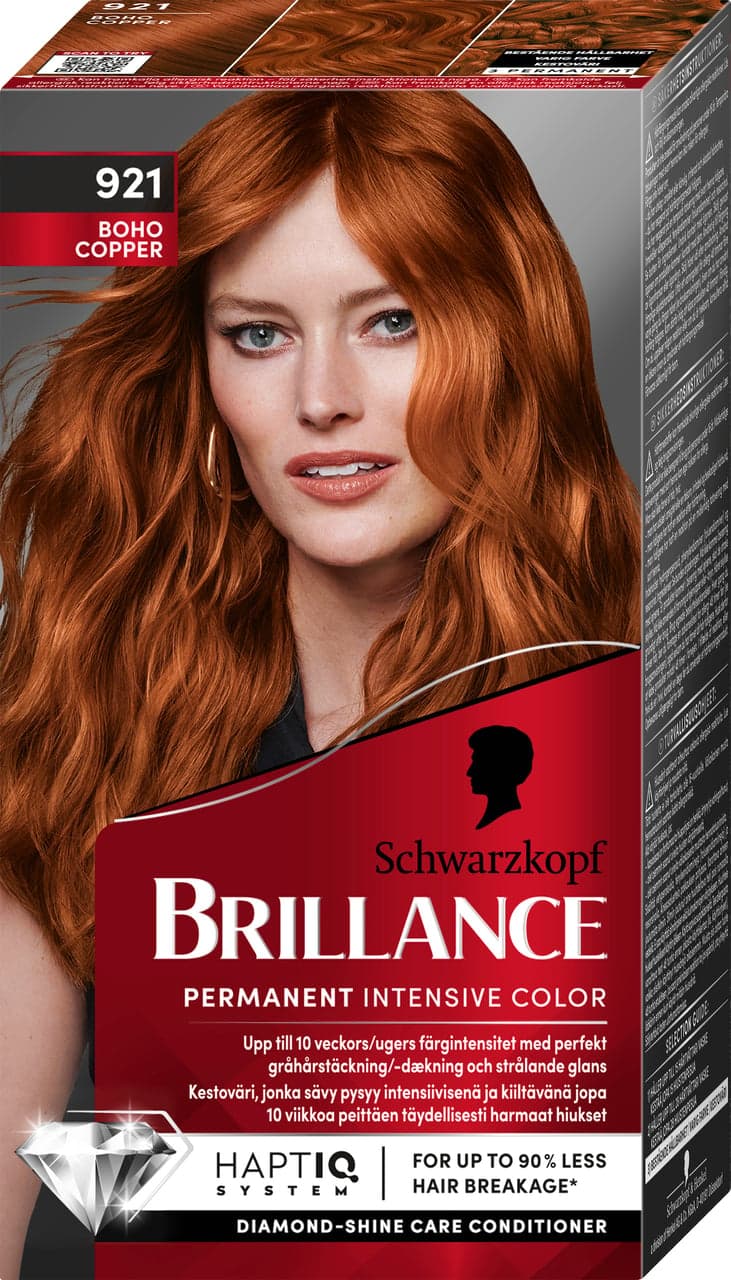 Schwarzkopf Brillance Hårfärg 921 Boho Copper