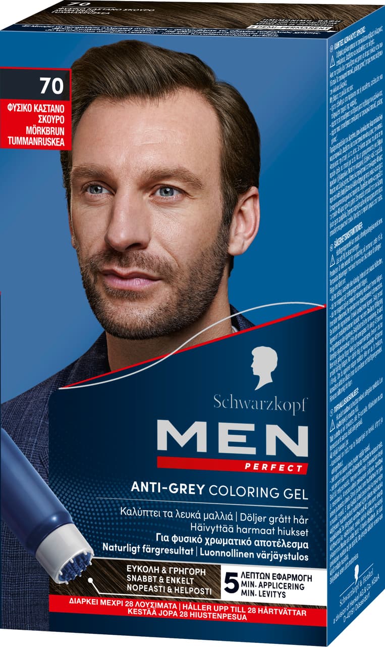 Schwarzkopf Men Perfect hårfärg 70 Dark Brown