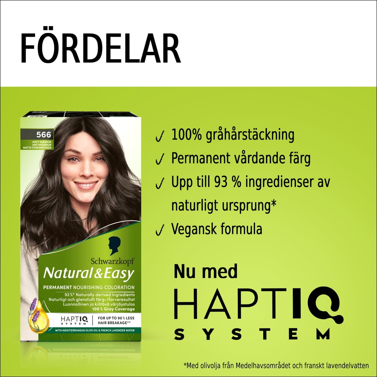 Schwarzkopf Natural & Easy Hårfärg 566 Matt Askbrun 2