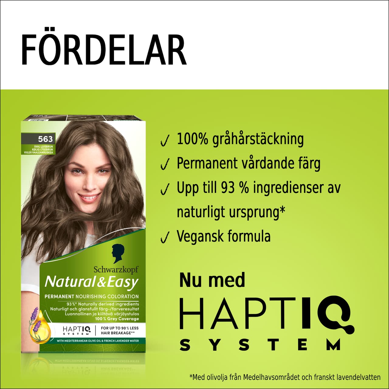 Schwarzkopf Natural & Easy Hårfärg 563 Sval Ljusbrun 2