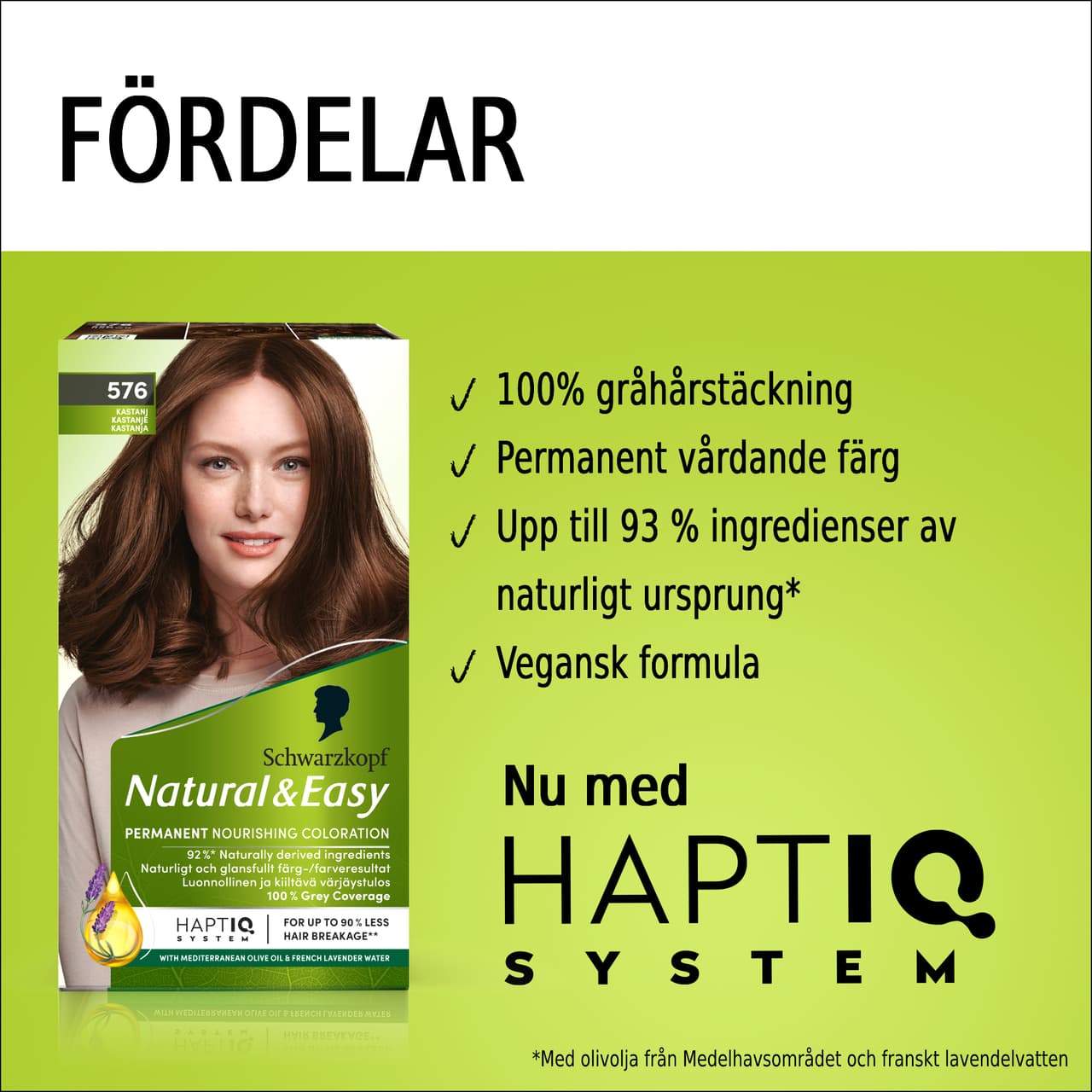 Schwarzkopf Natural & Easy Hårfärg 576 Kastanj 2