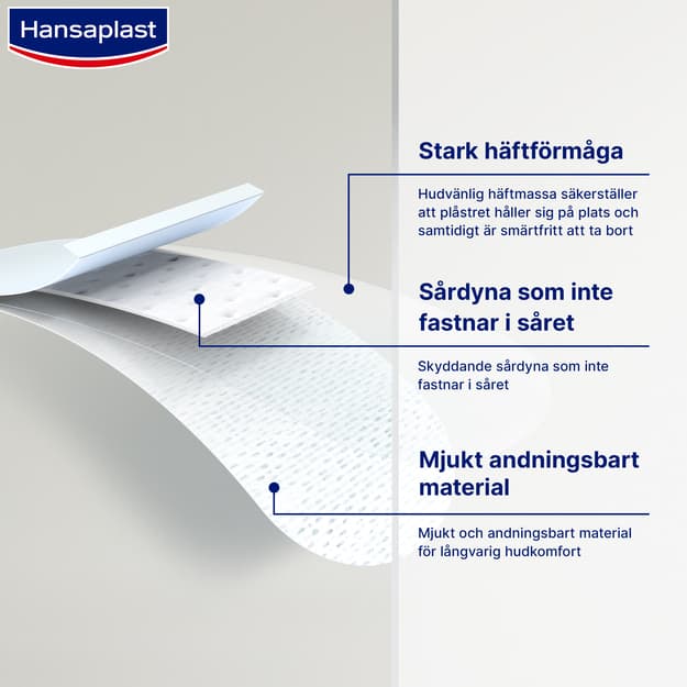Hansaplast Sensitive Strips 20 st - produktbild 4