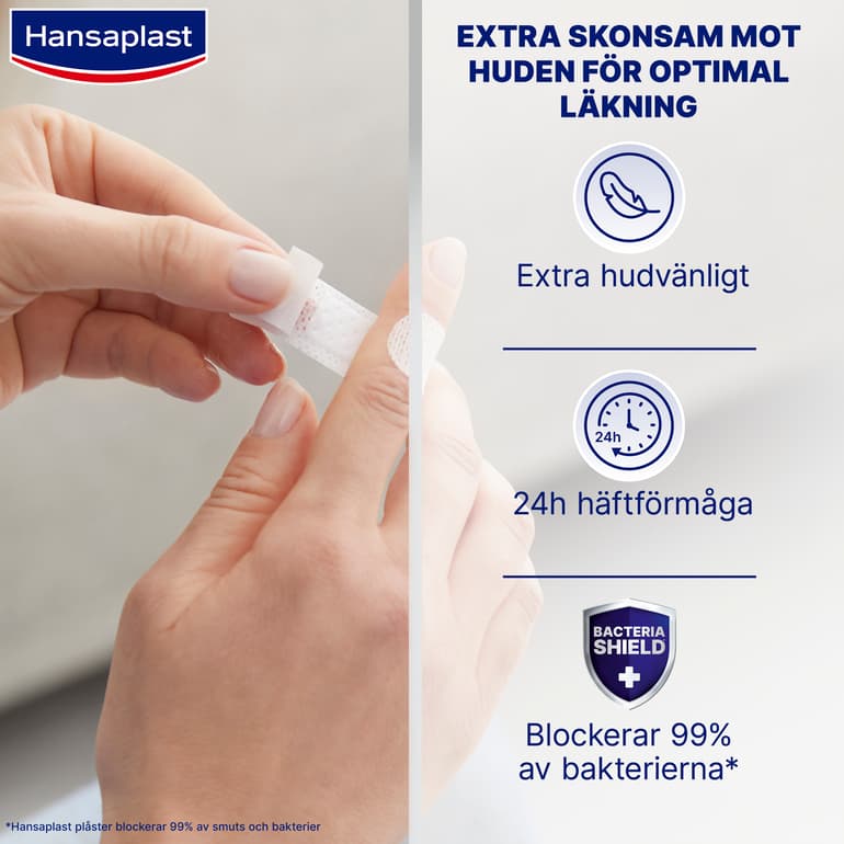 Hansaplast Sensitive Strips 20 st - produktbild 2