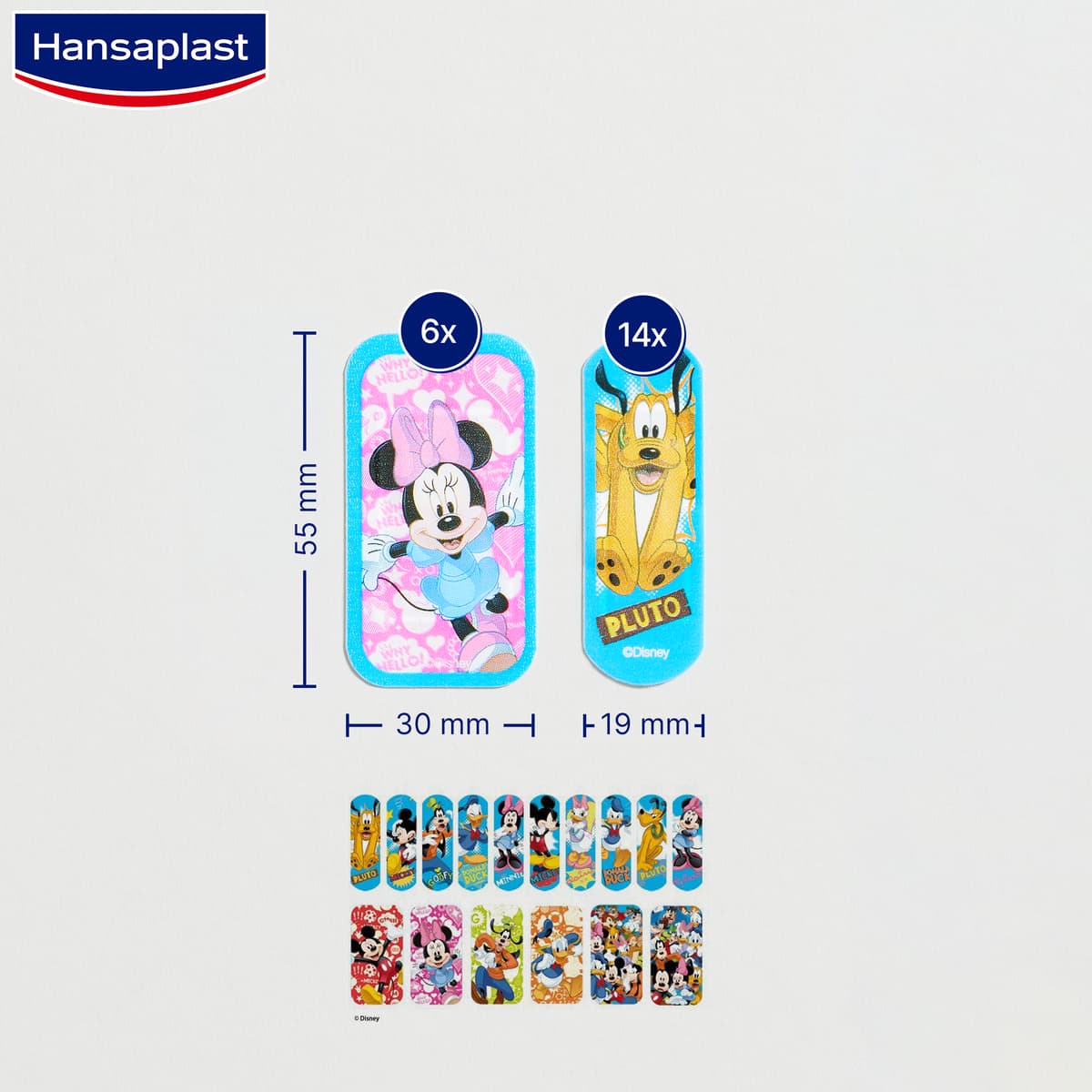 Hansaplast Mickey & Friends 20 st - produktbild 3