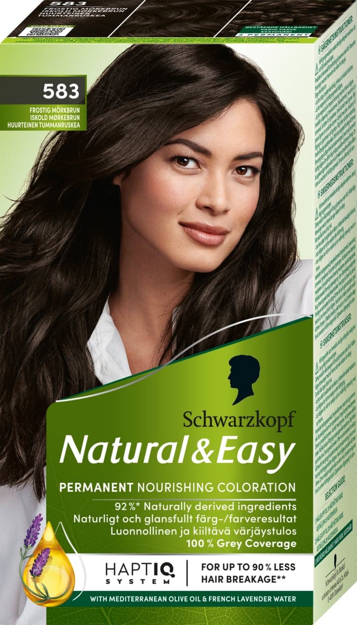 Schwarzkopf Natural & Easy Hårfärg 583 Frostig Mörkbrun