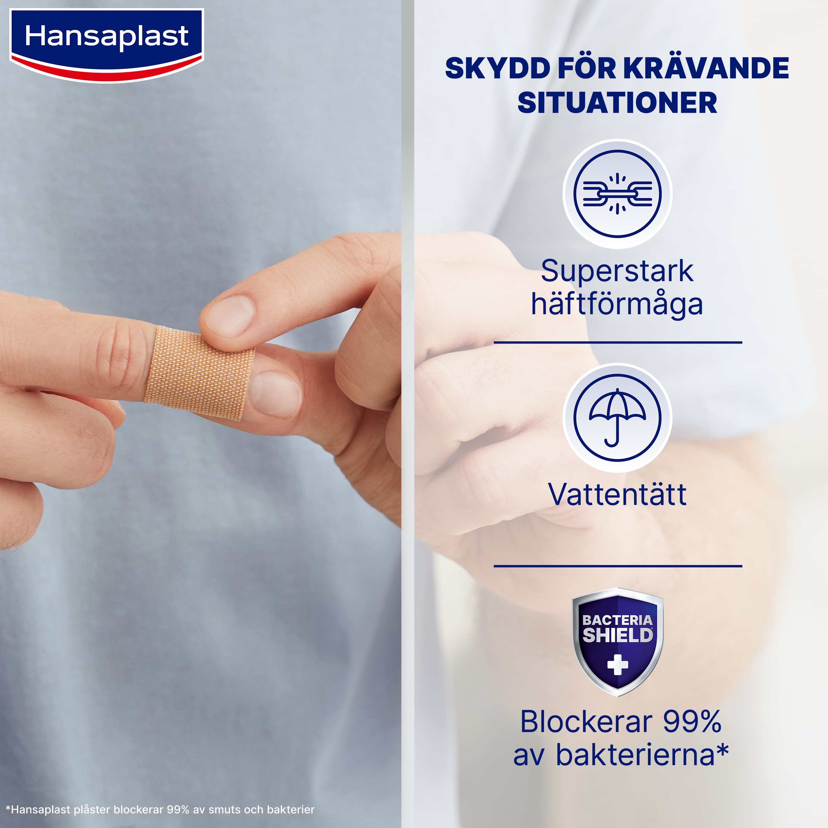 Hansaplast Extra Robust 16 st - produktbild 2