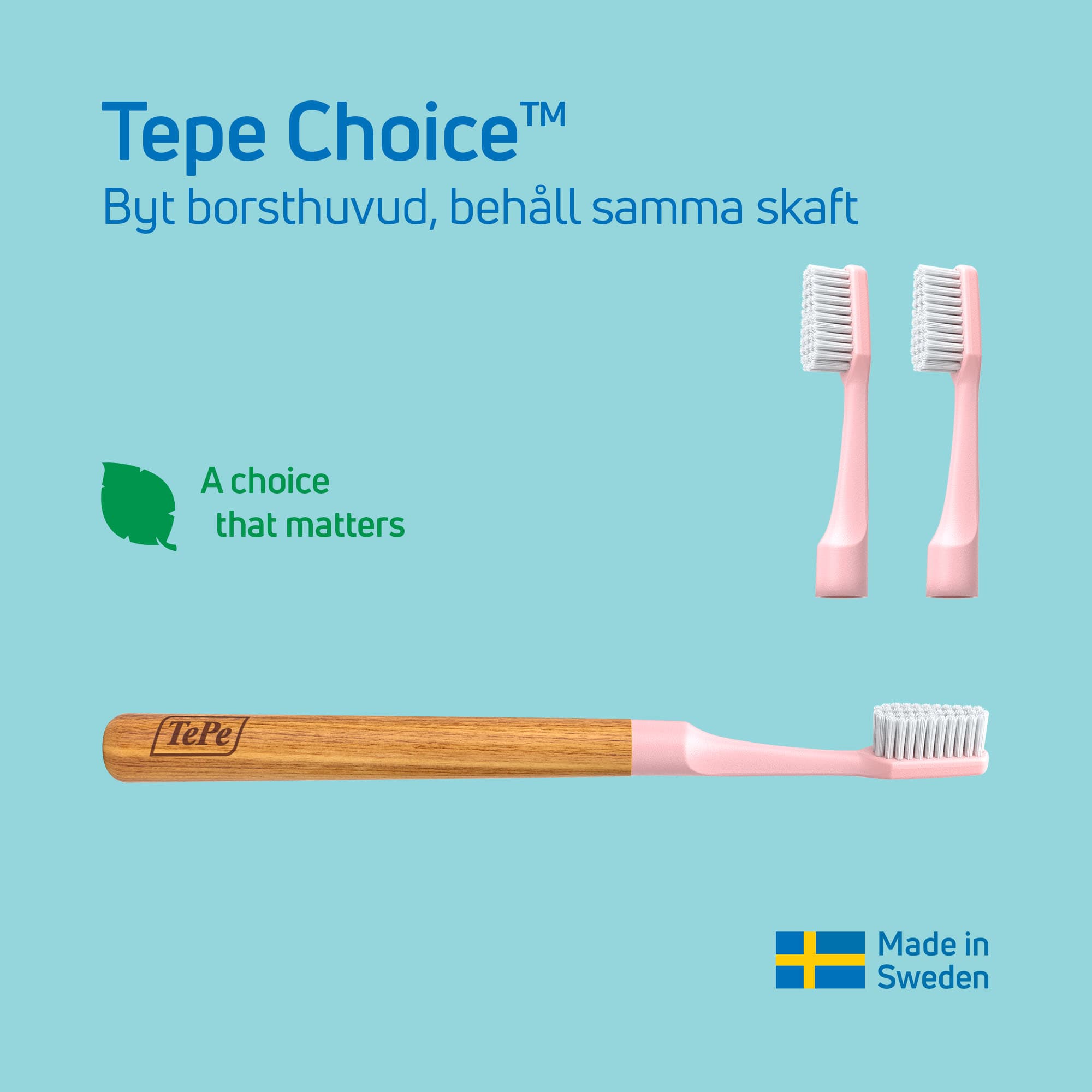TePe Choice Regular Soft Tandborse Rosa 3 st 5