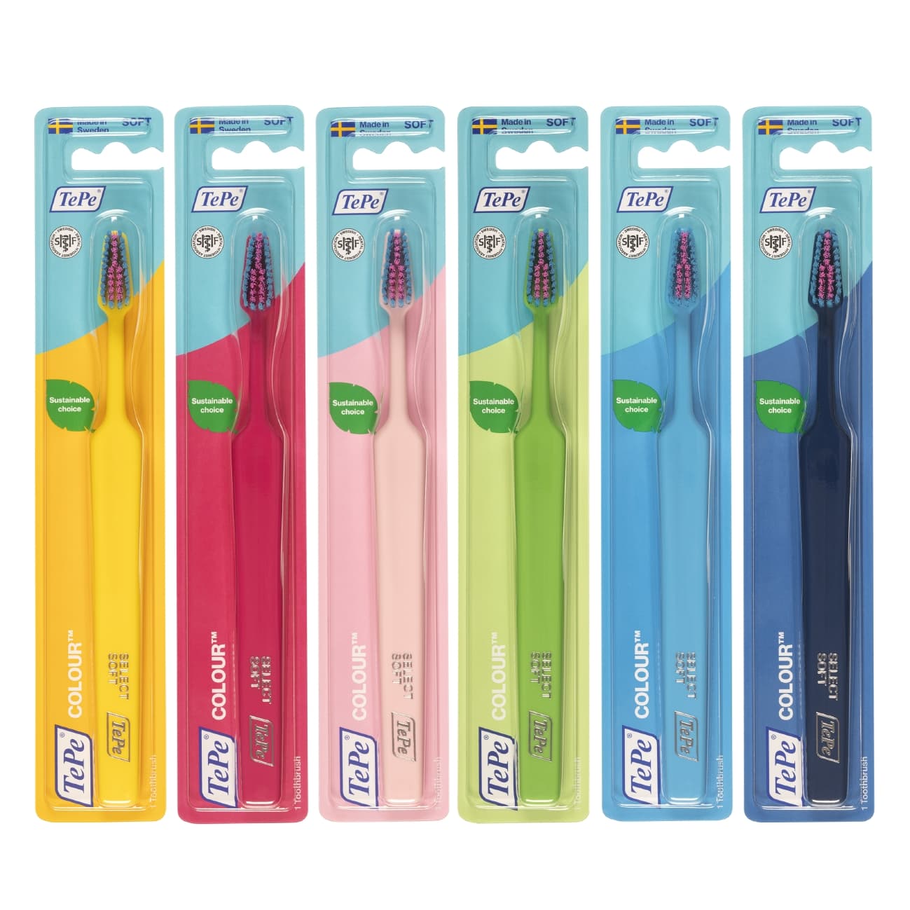 TePe Colour Soft Tandborste Grön 1 st 4