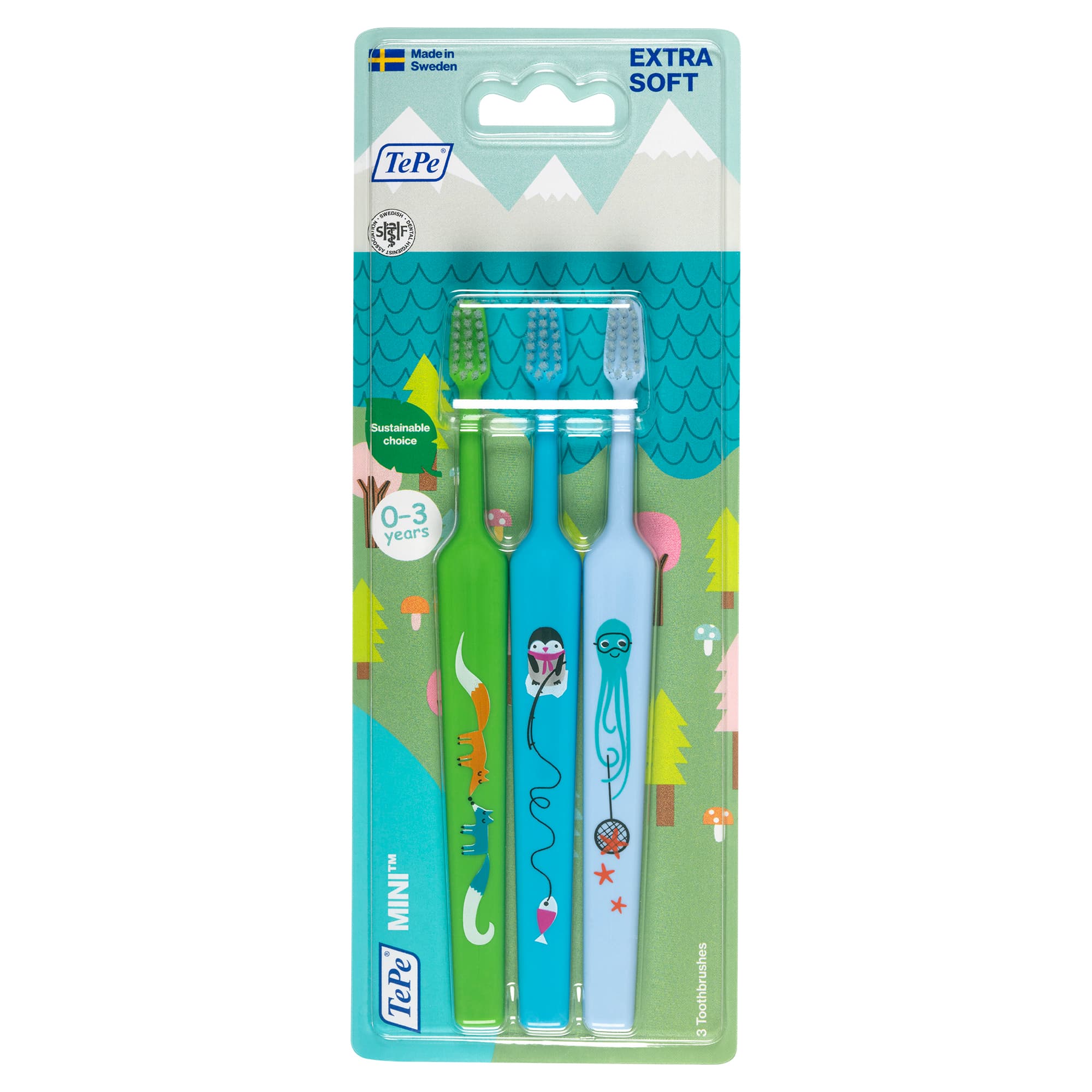TePe Mini Extra Soft Tandborste 3 st 3