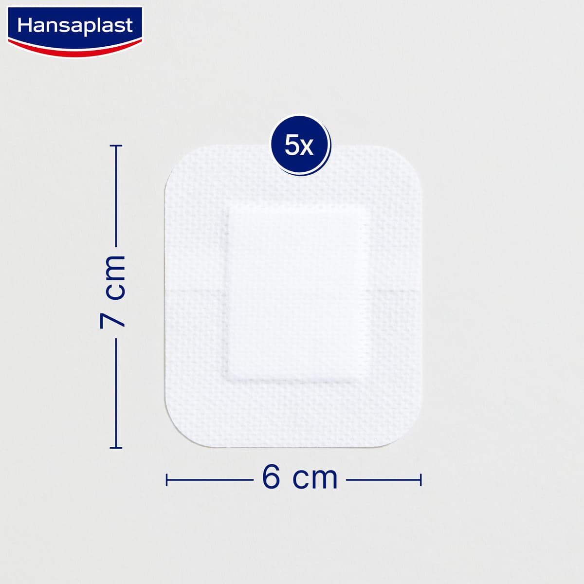 Hansaplast Sensitive XL 6 x 7 cm 5 st 3