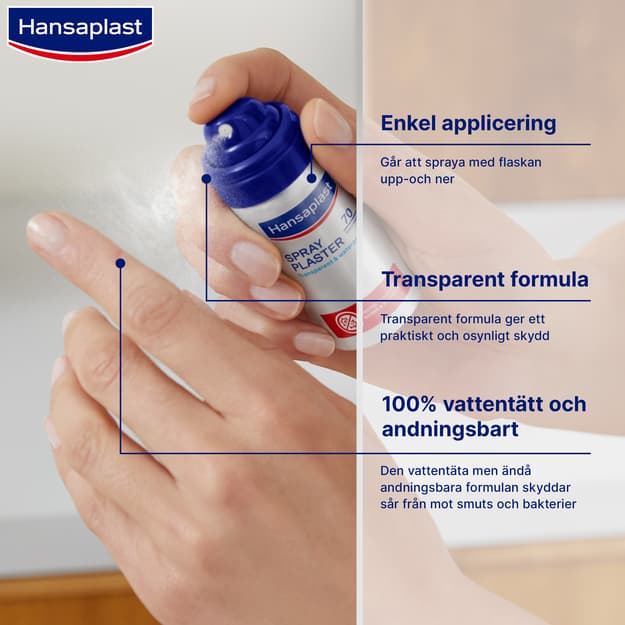 Hansaplast Sprayplåster 50 doser 32,5 ml - produktbild 4