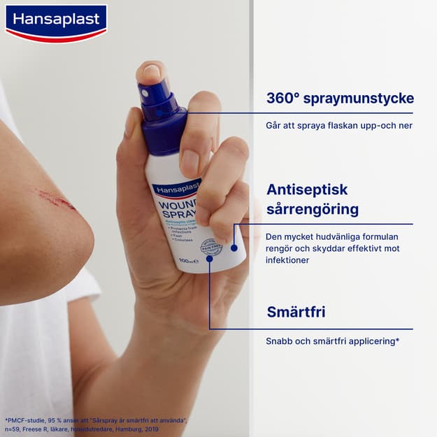 Hansaplast Wound Spray sårrengöring 100 ml - produktbild 4