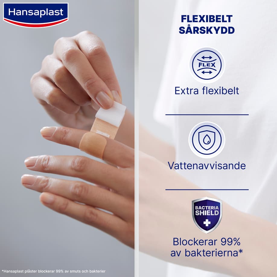 Hansaplast Elastic Plåster 20 st - produktbild 2