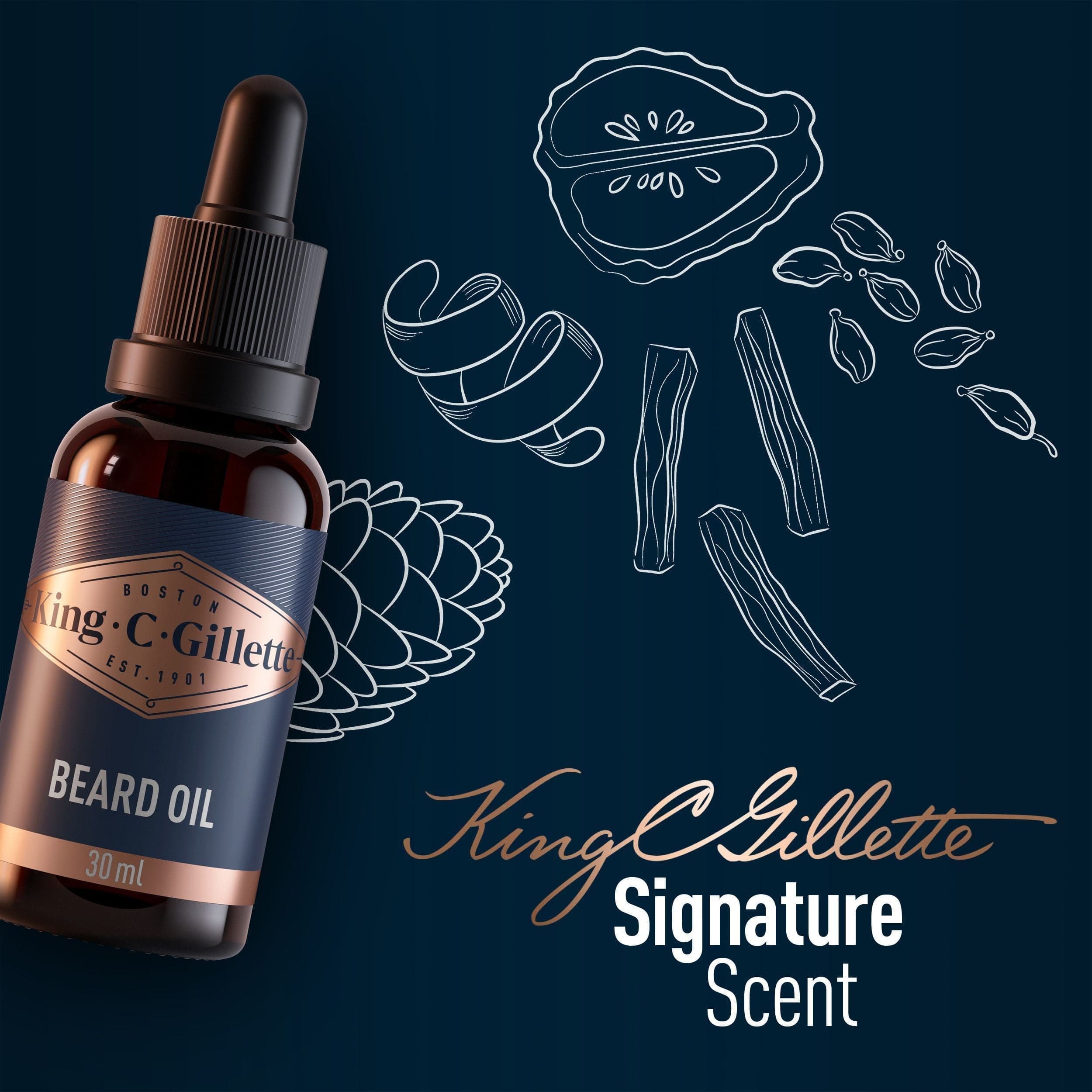 King C. Gillette Skäggolja 30 ml - produktbild 4