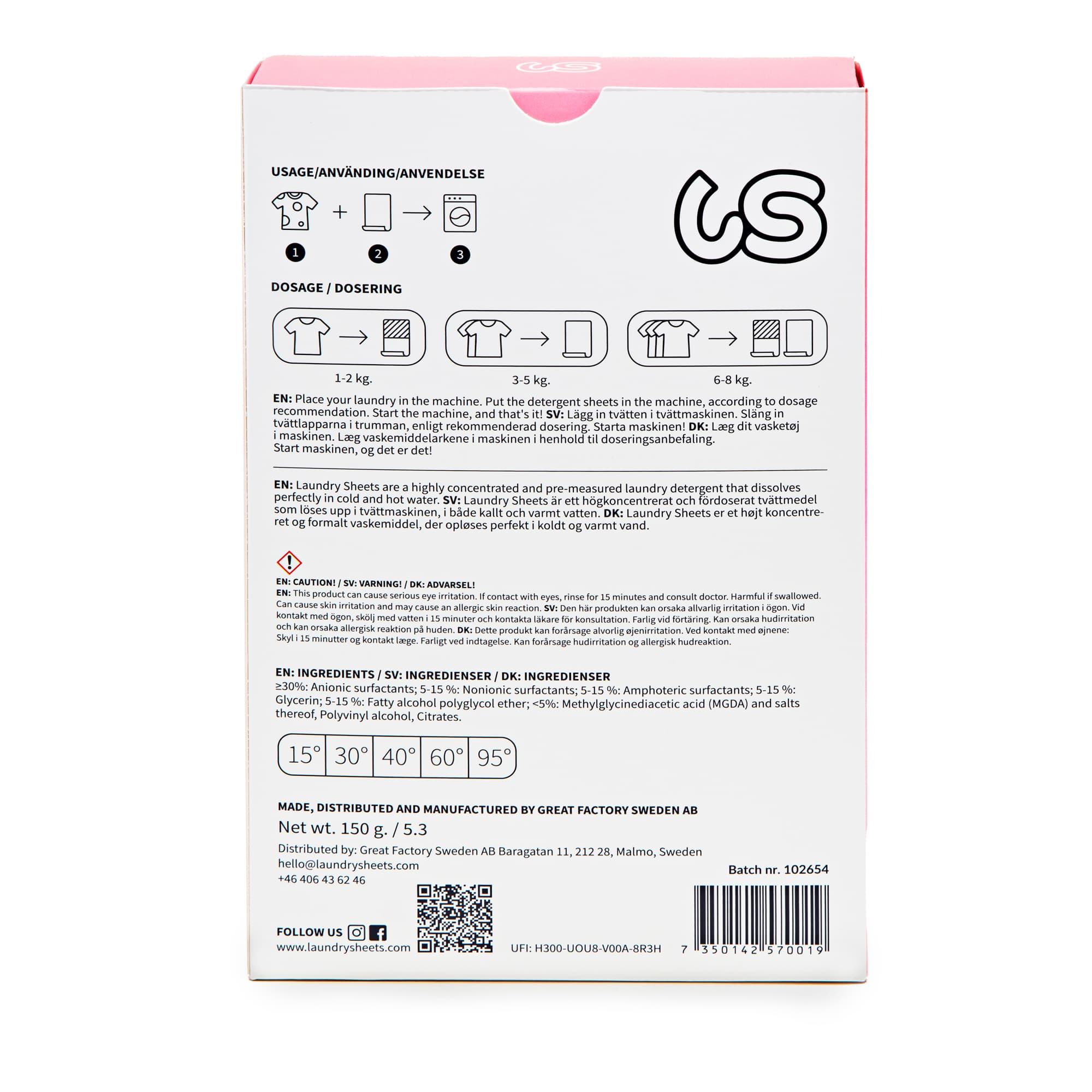Laundry Sheets Fragrance Free 60-pack 4