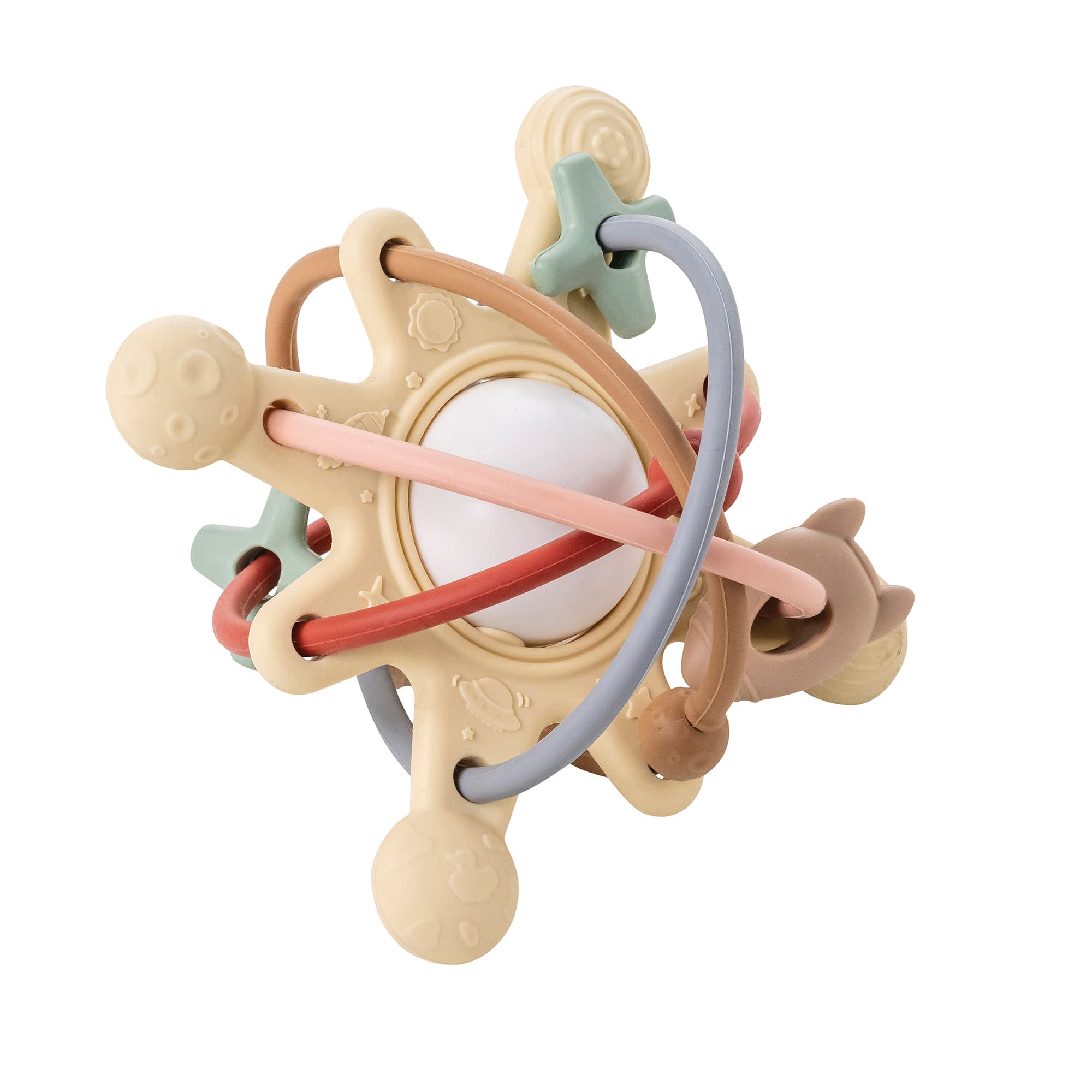 Nattou Soft Silicone Bitleksak Galaxy Beige 1