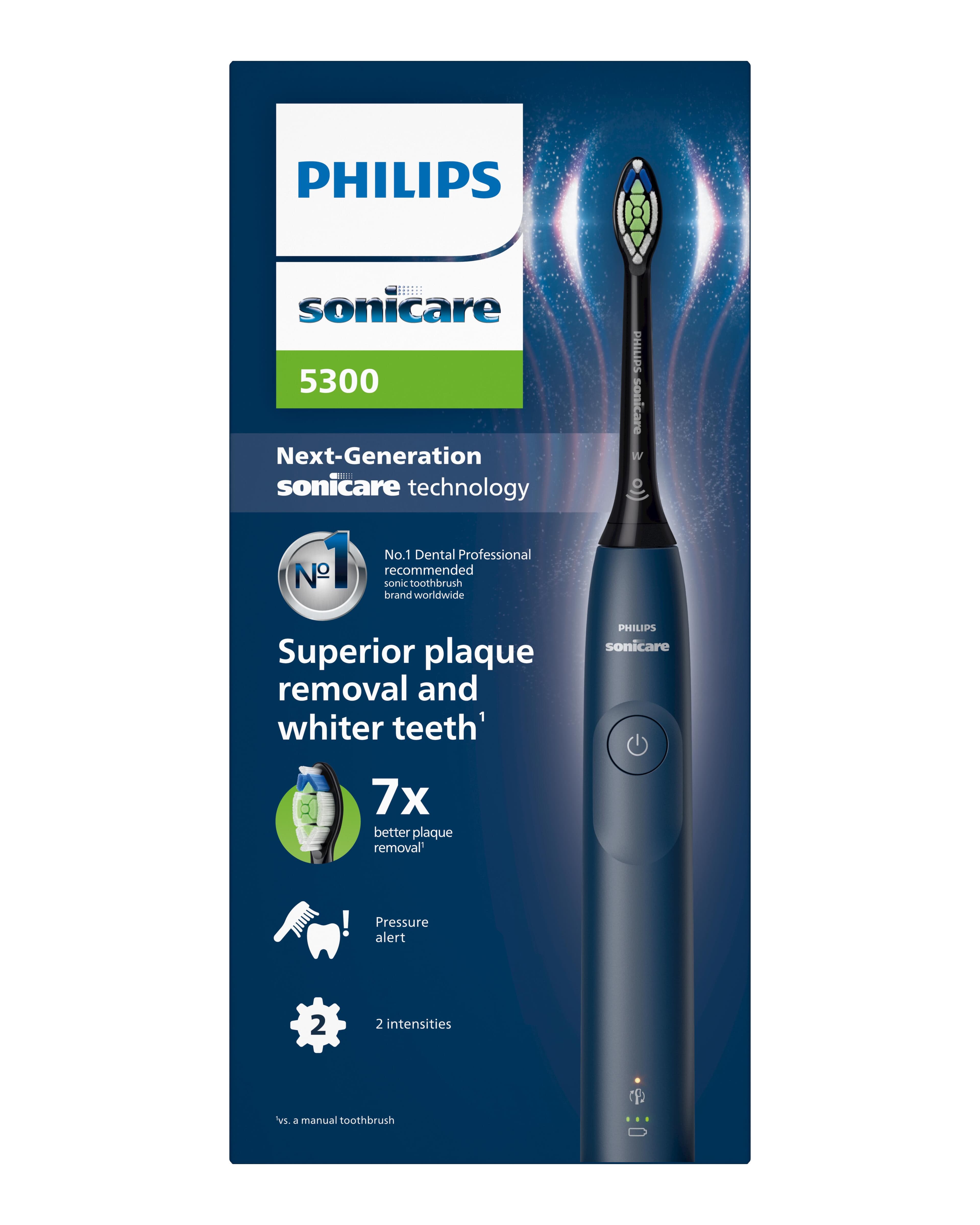 Philips Sonicare Eltandborste 5300 Series Mörkblå 2