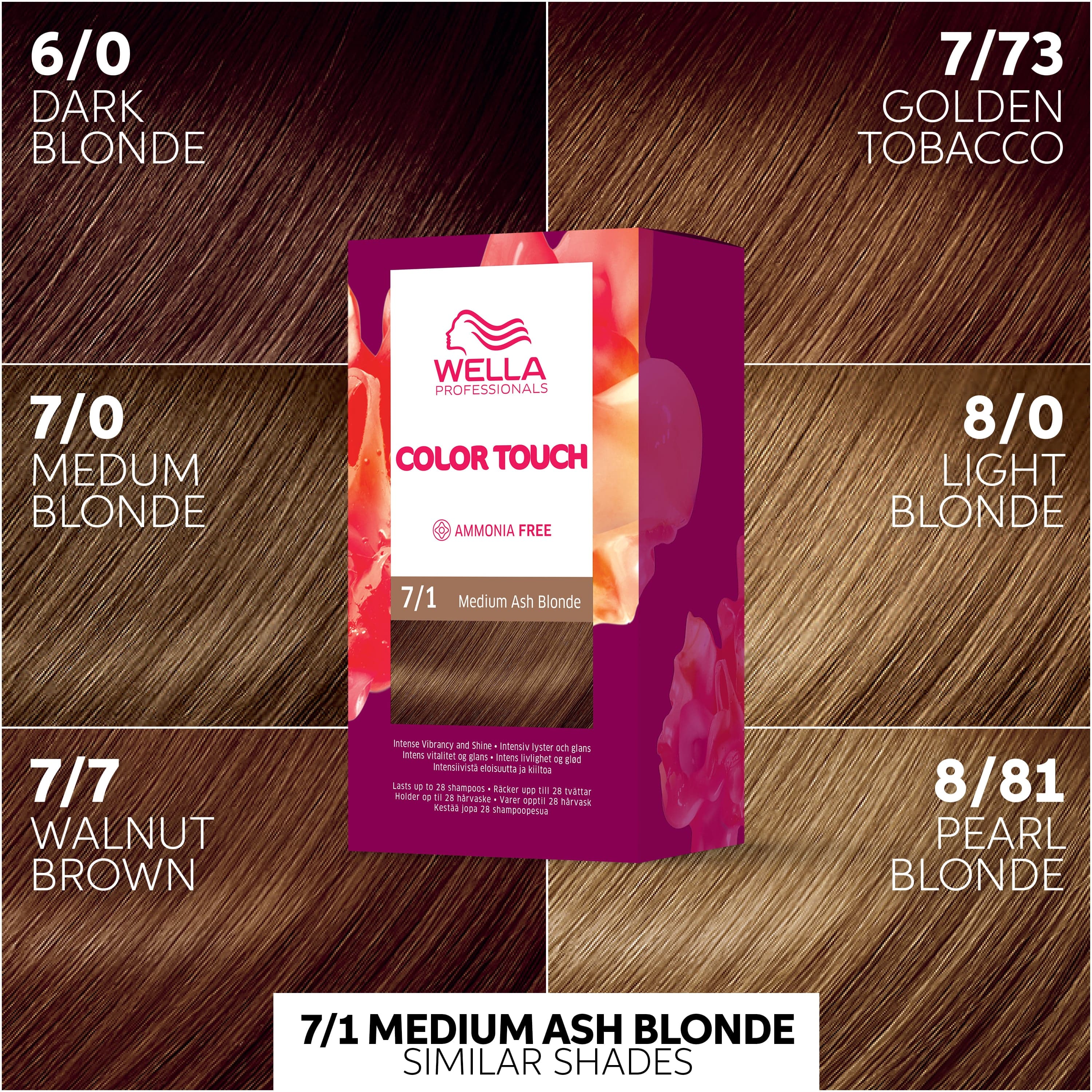 Wella Color Touch Rich Natural Medium Ash Blonde 7/1 130 ml - produktbild 3