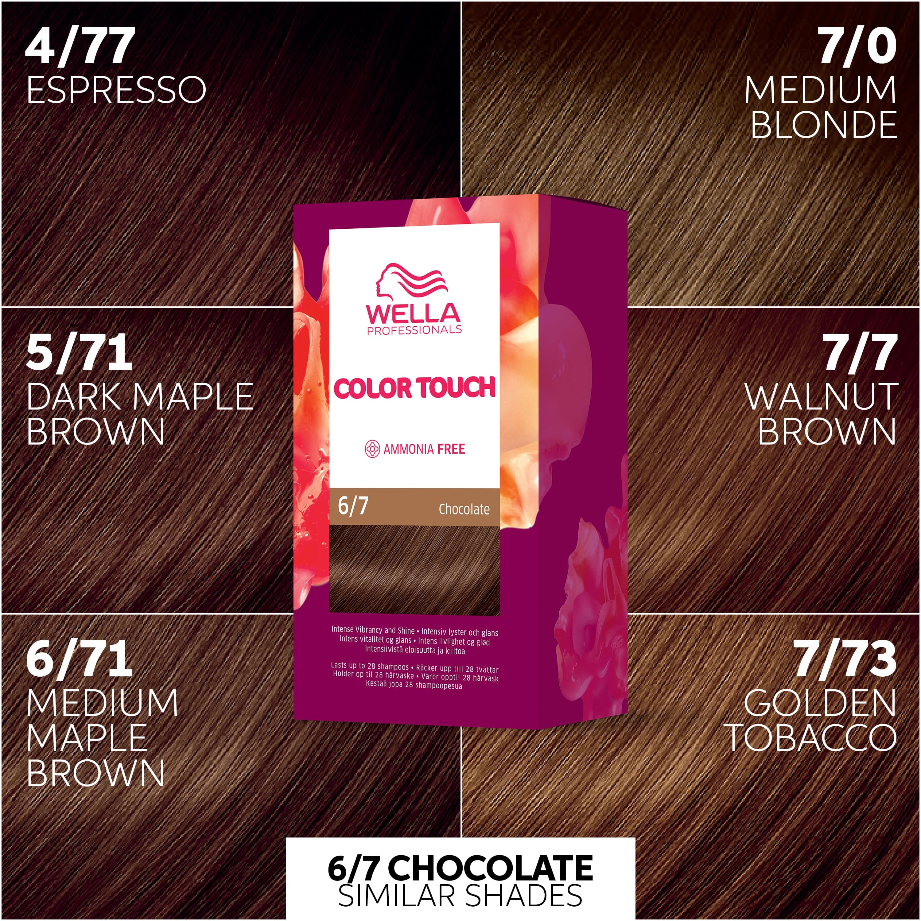 Wella Color Touch Kit 6/7 Chocolate 130 ml - produktbild 3