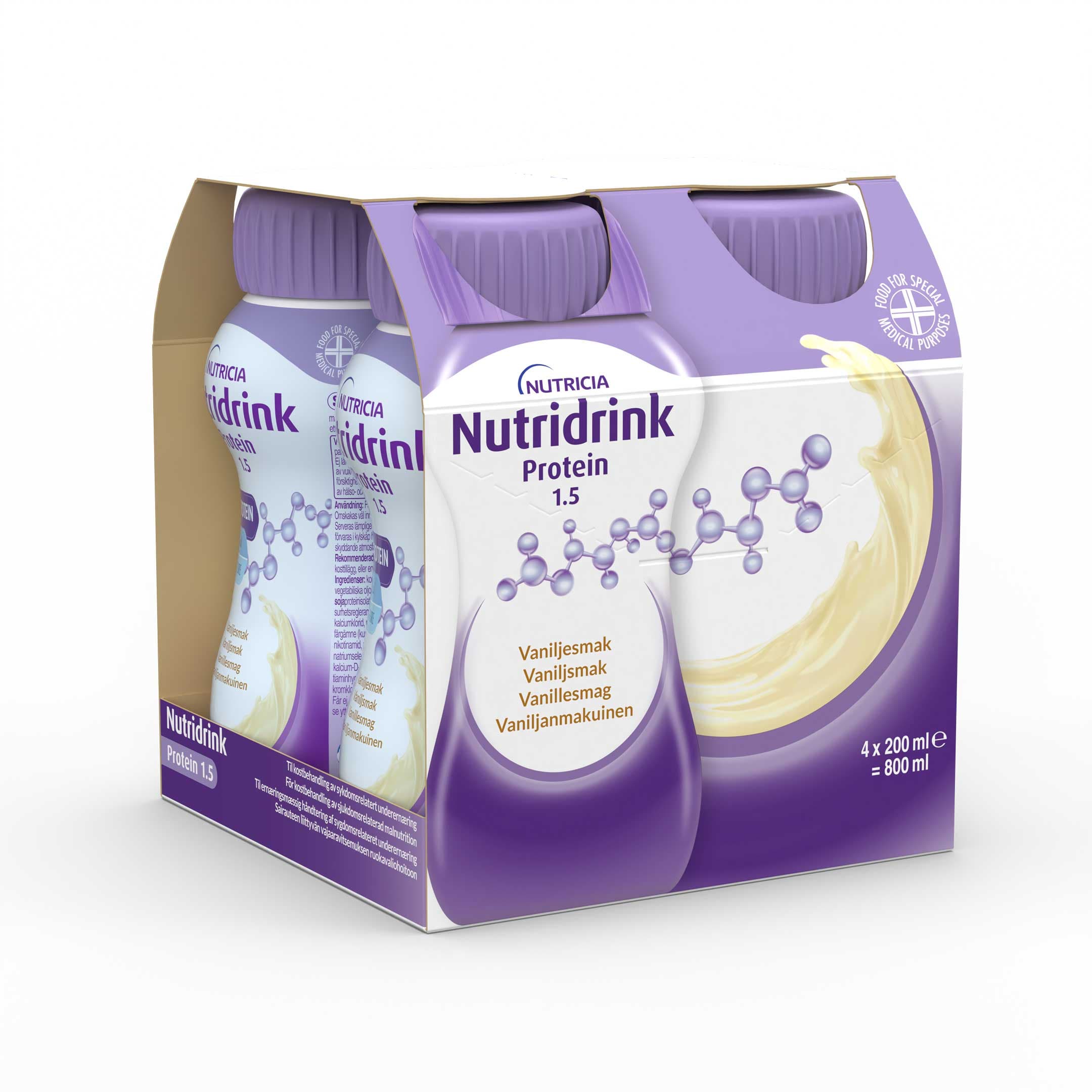 Nutridrink Protein Vanilj 4 x 200 ml
