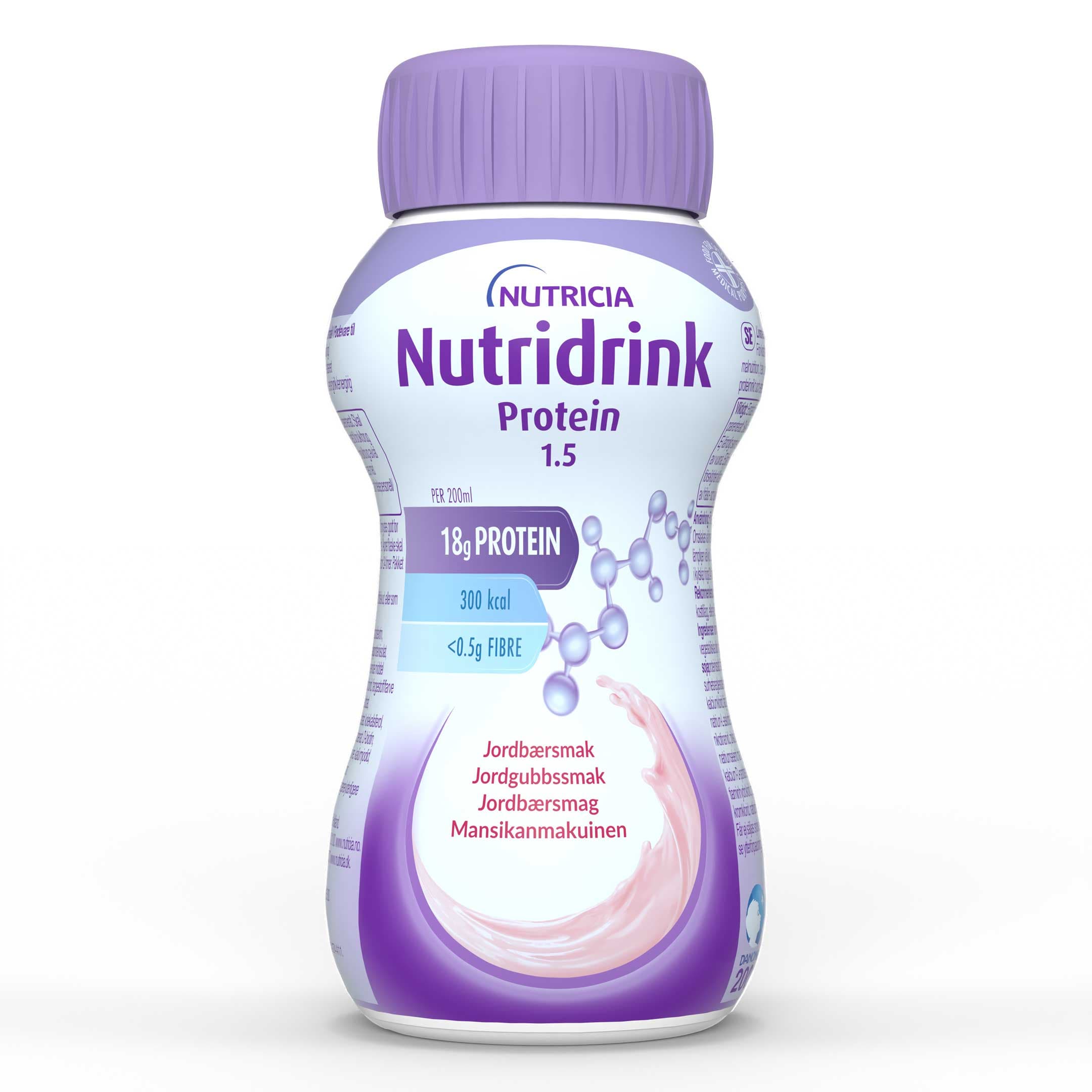Nutridrink Protein Jordgubb 4 x 200 ml 2