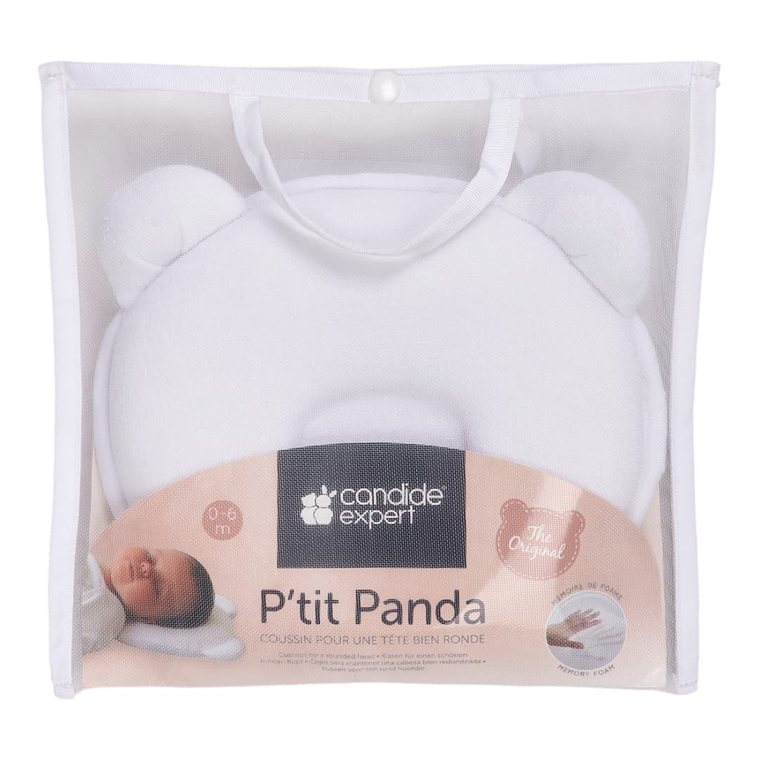 Candide Panda Babykudde Vit 3