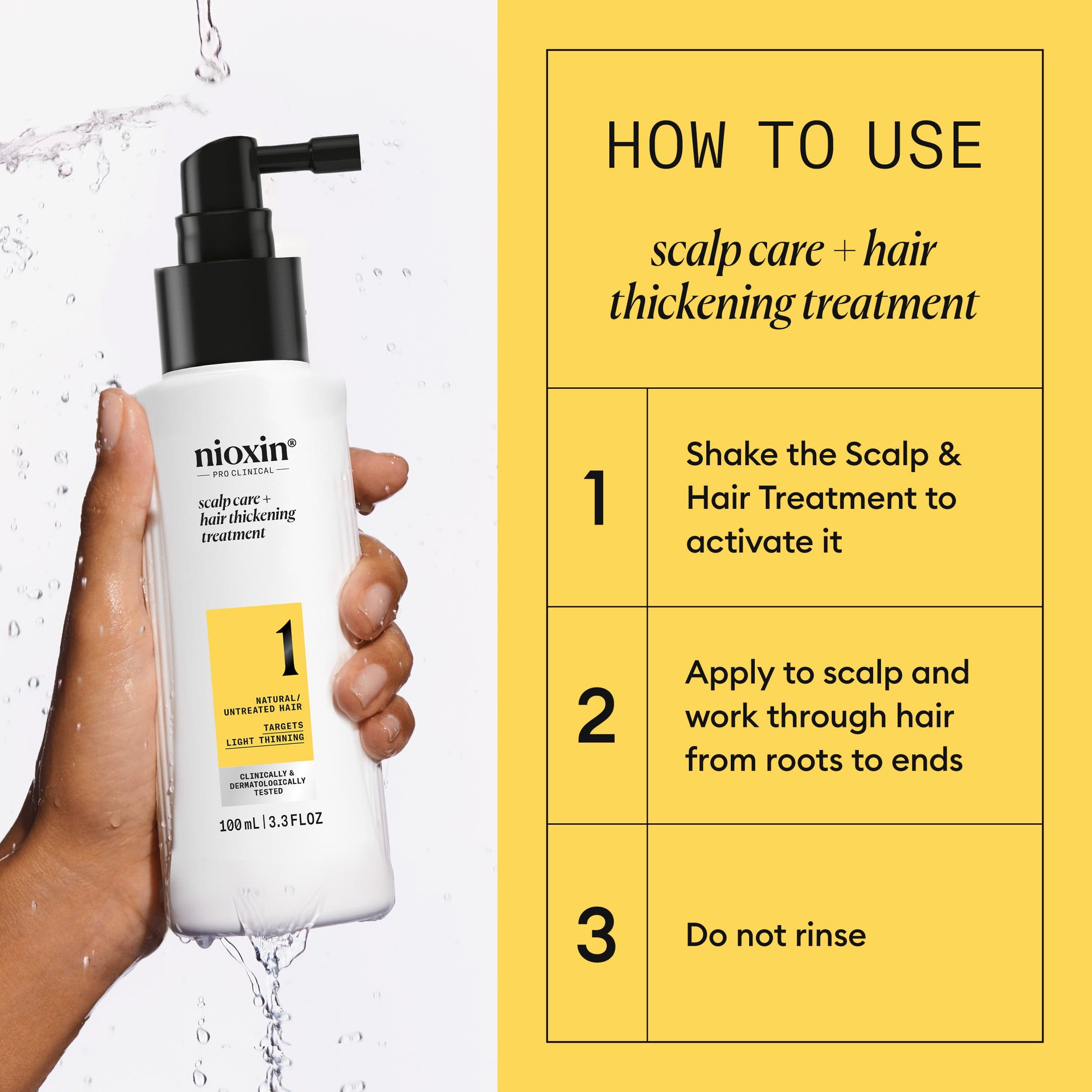Nioxin System 1 Scalp Treatment 100 ml - produktbild 3