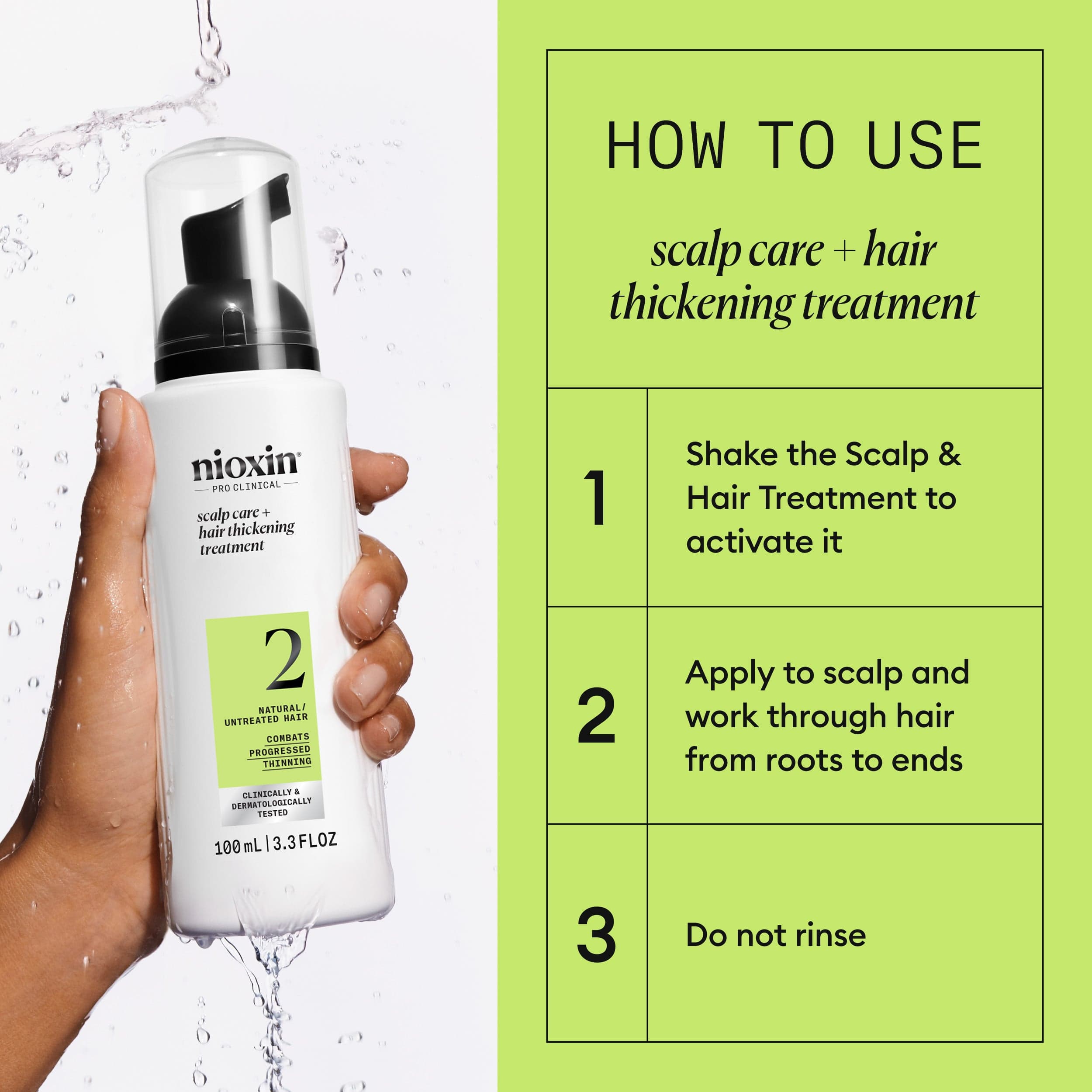 Nioxin System 2 Scalp Treatment 100 ml - produktbild 3