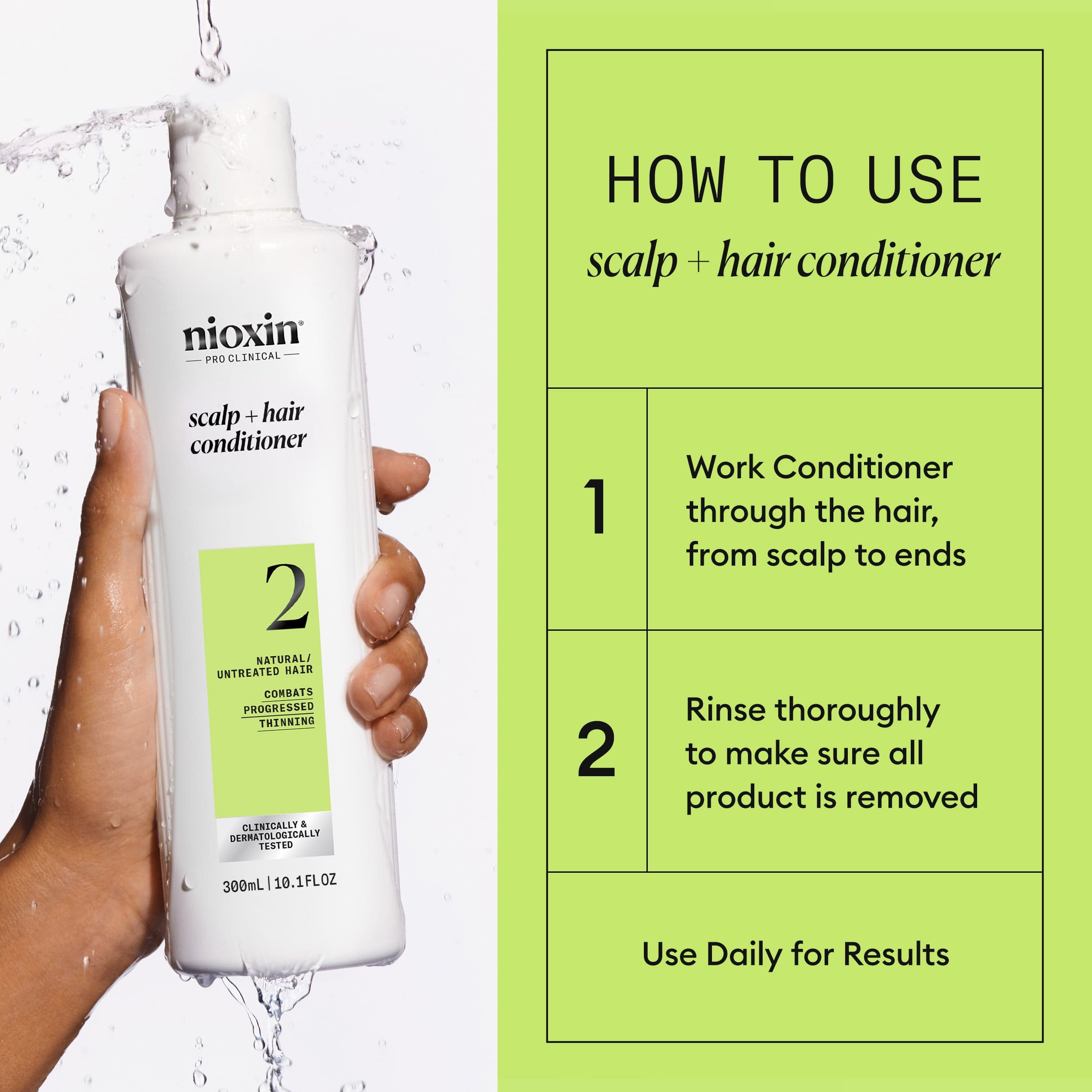 Nioxin System 2 Conditioner 300 ml - produktbild 3