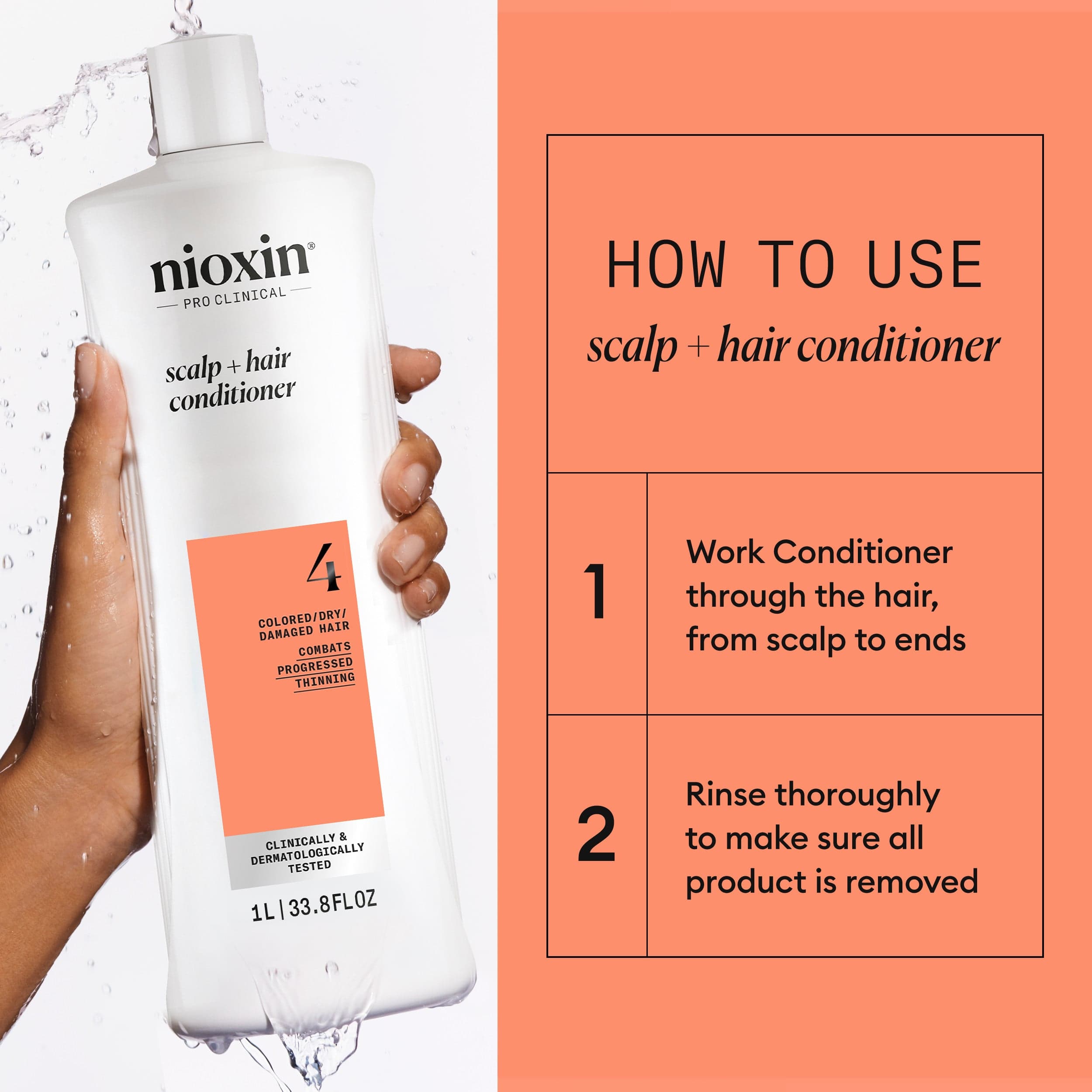 Nioxin System 4 Conditioner 1000 ml - produktbild 3